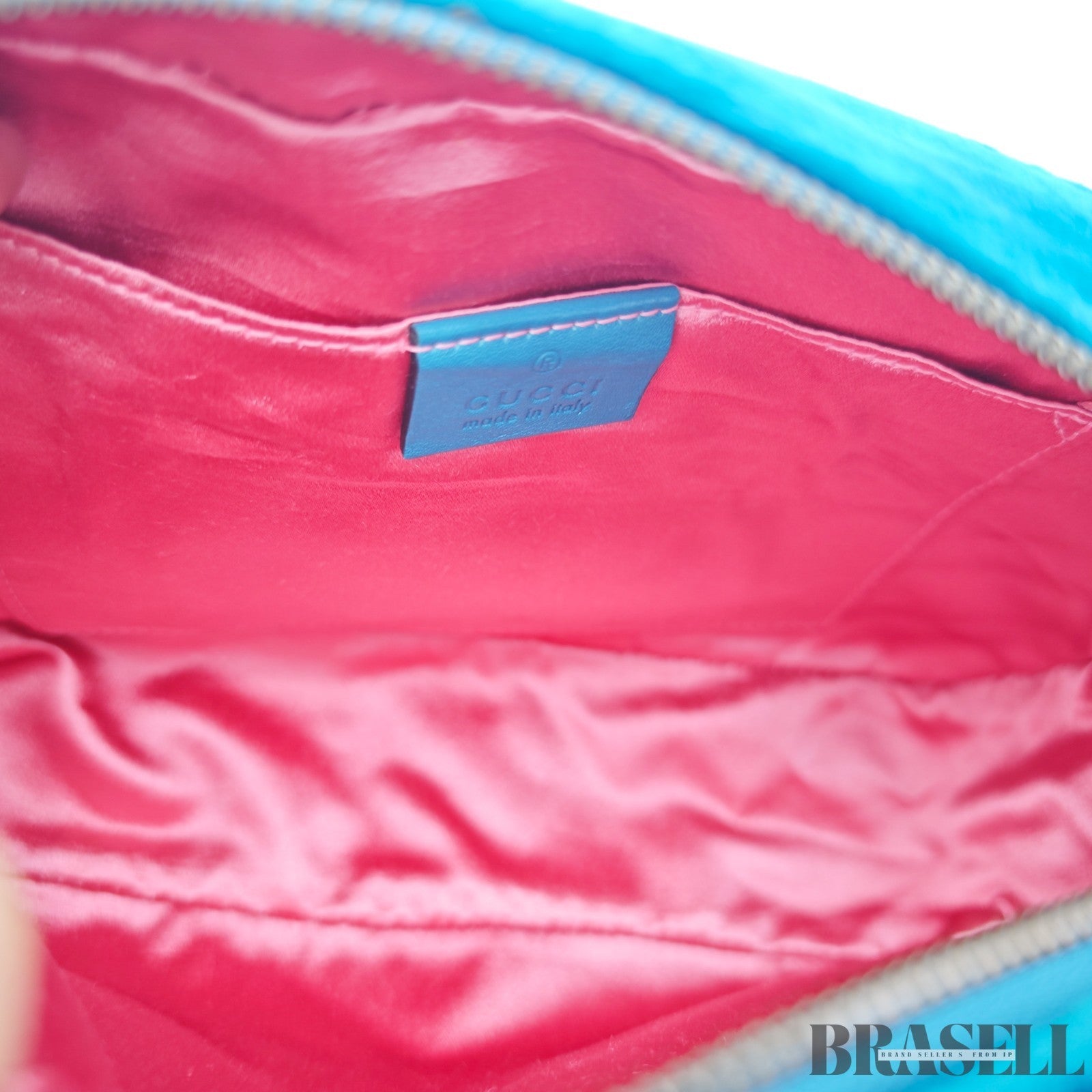 GUCCI Quilted Small Bag 447632 Velvet Green