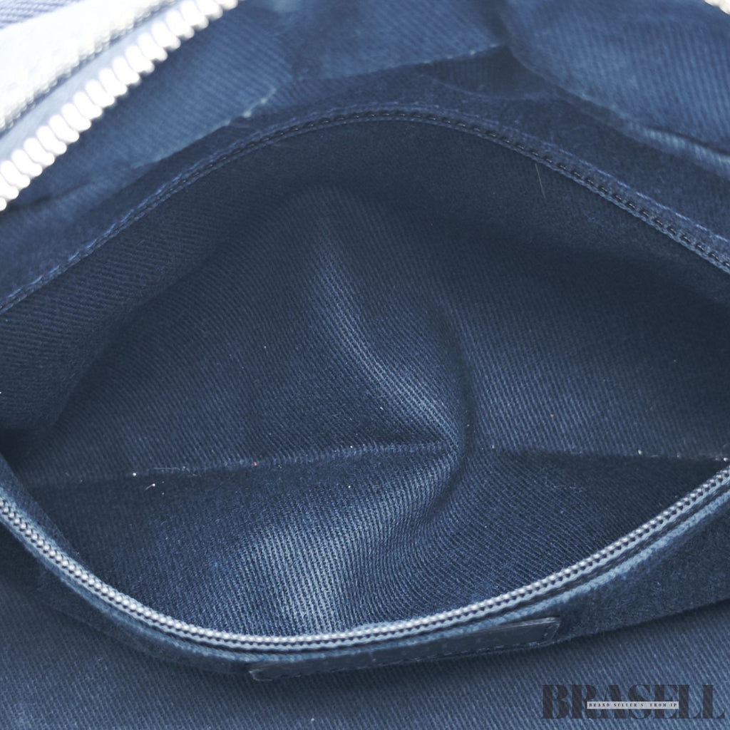 Chanel Deauville Line Bowling Bag A92749 Handbag Chain Tote Bag Denim Blue