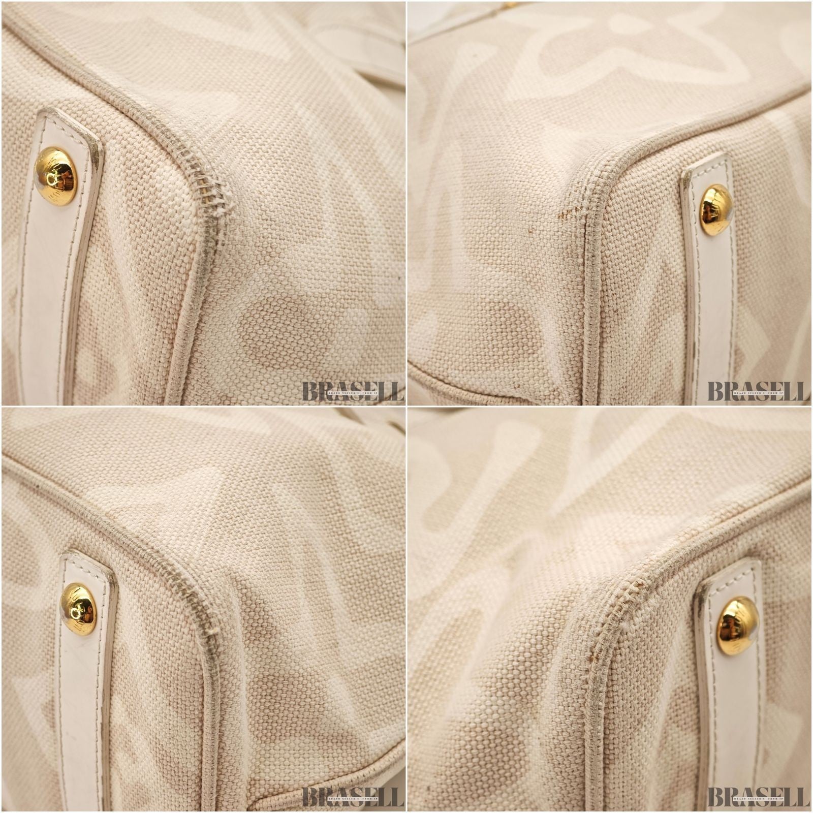 Louis Vuitton Tahitienne PM M95674 Tote Bag Large Capacity Sable Beige