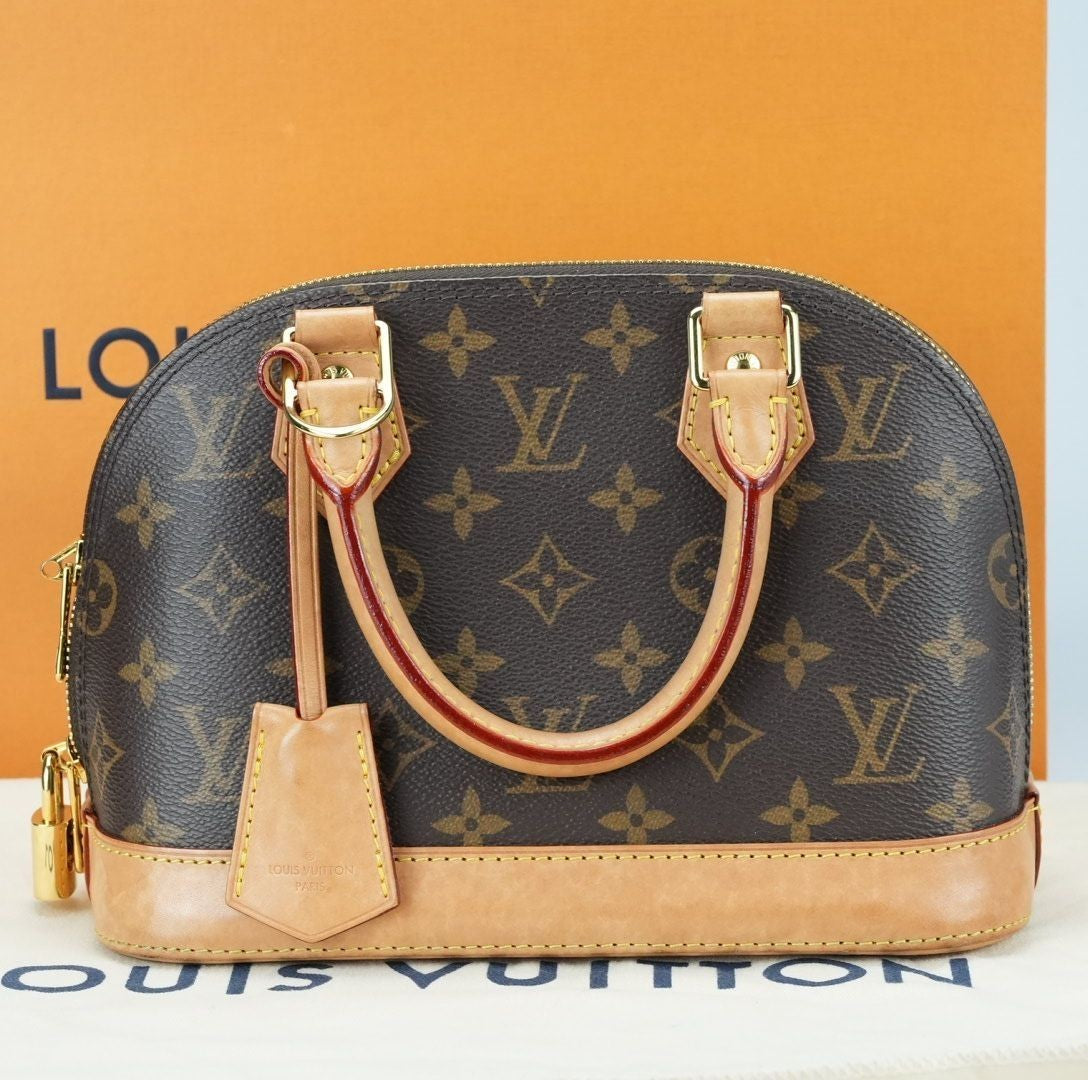 LOUIS VUITTON Monogram Alma BB Handbag M53152 Padlock Key