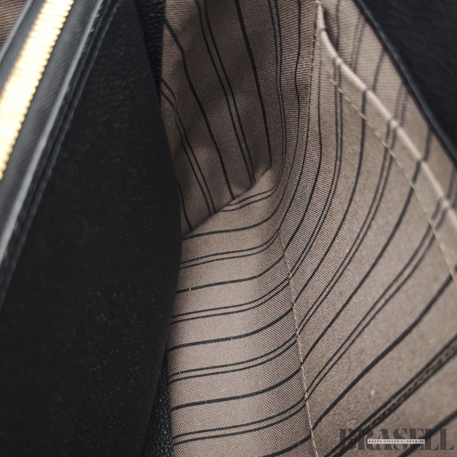 Louis Vuitton Montaigne BB M41048 Monogram Empreinte Black Handbag Bag Women