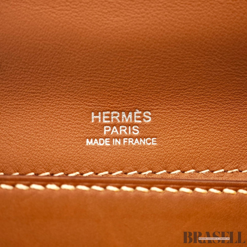 Hermes Sac 24/35 Handbag Top Handle Bag Brown Taurillon Maurice Swift Leather