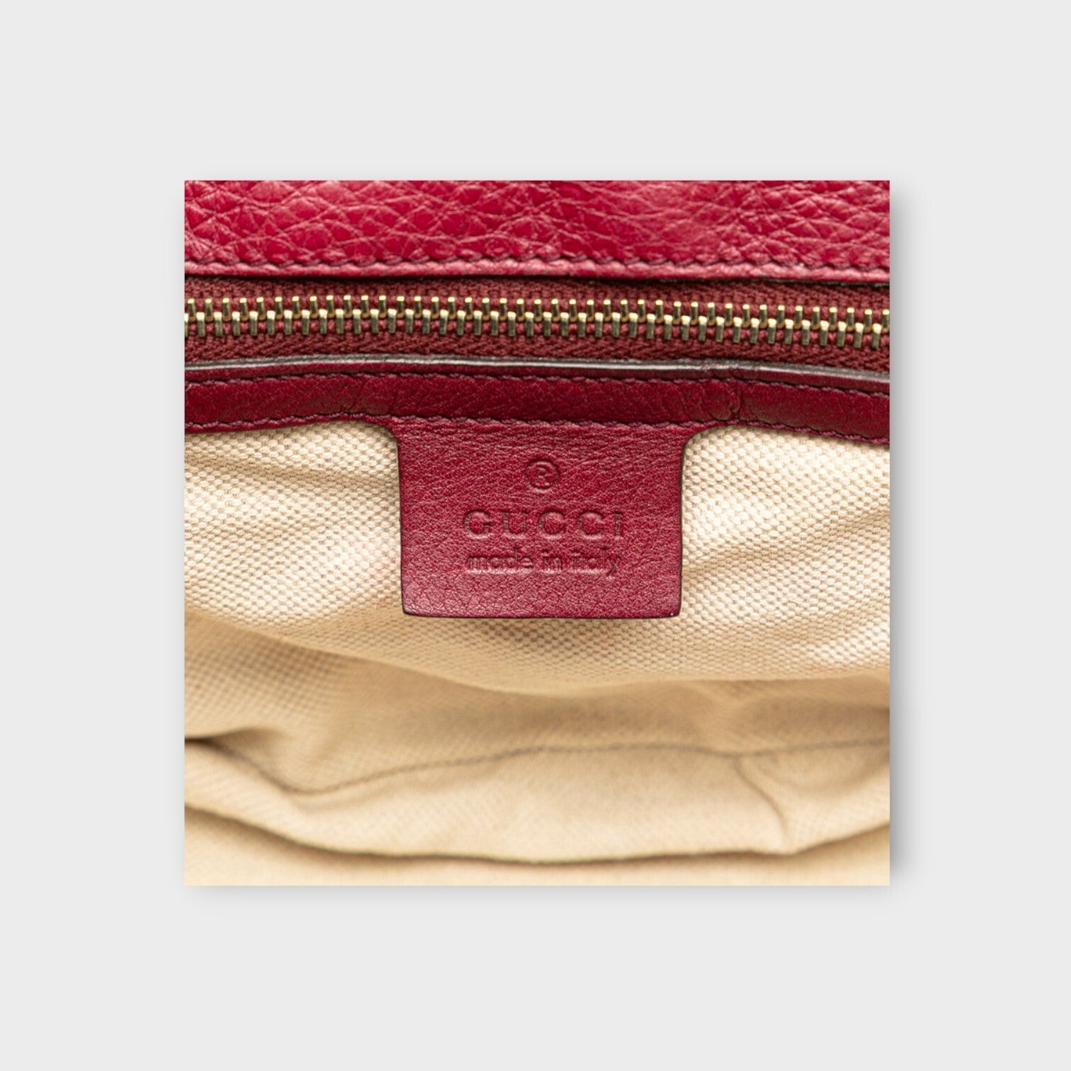 GUCCI New Bamboo Handbag Shoulder Bag 2WAY 256805 Bordeaux Leather【B】