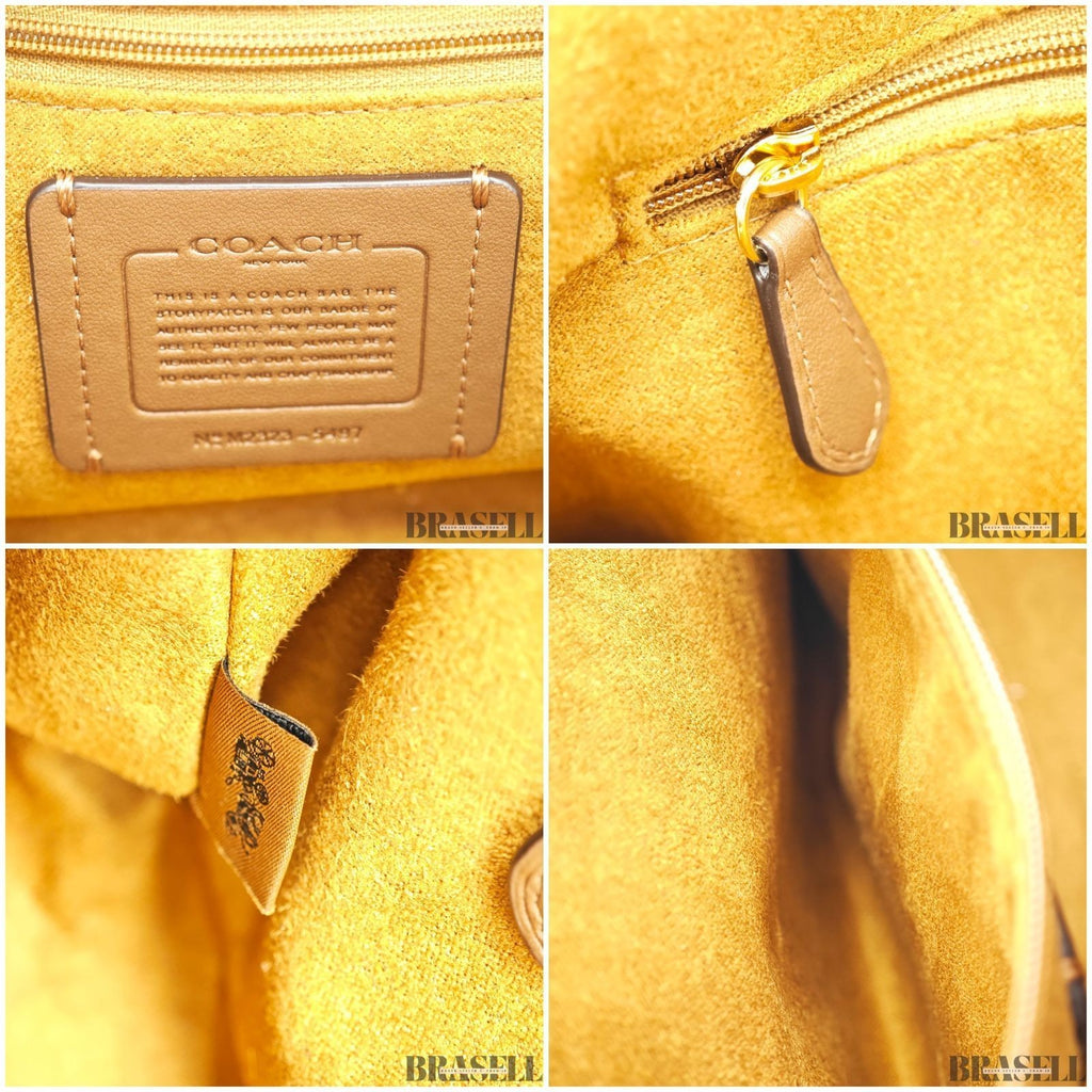 COACH Sulky F05497 Handbag Flap Compact Chalk Ivory Women’s
