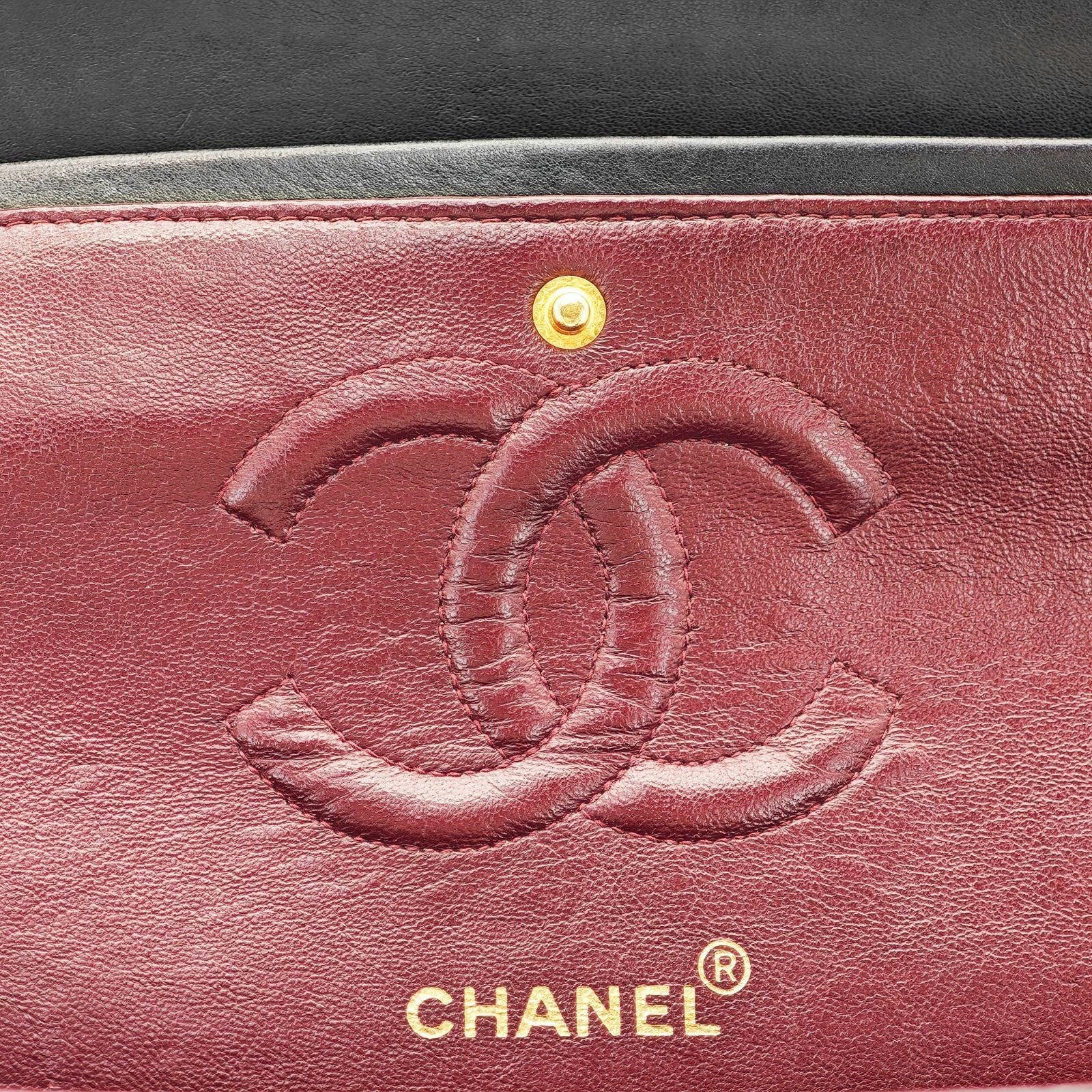CHANEL Matelasse Chain Shoulder Bag 2way Flap Black Women's Men's