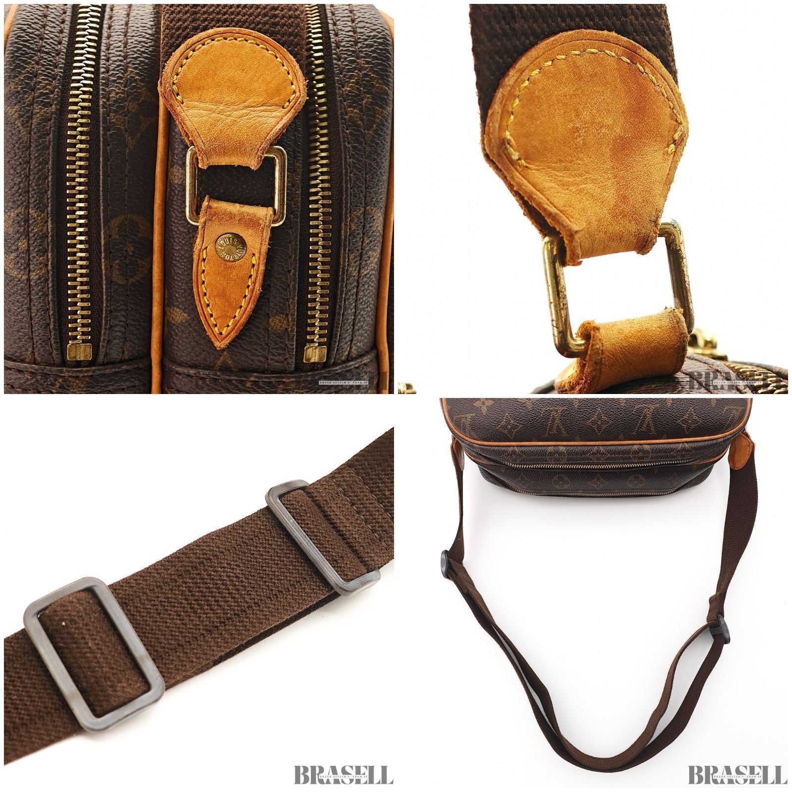 LOUIS VUITTON Reporter PM Crossbody Shoulder Bag Monogram Leather M45254 SP0052