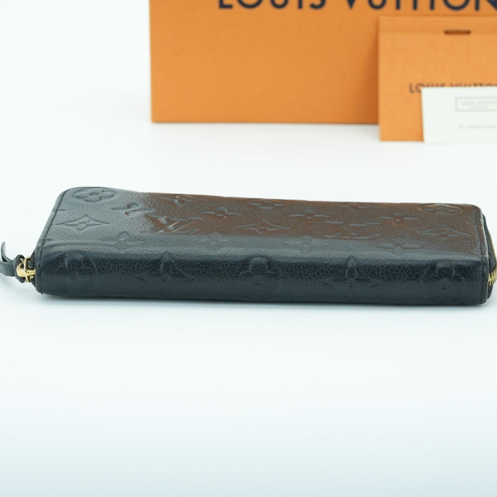 LOUIS VUITTON Empreinte Portefeuille Clemence M60171 Long Wallet Black