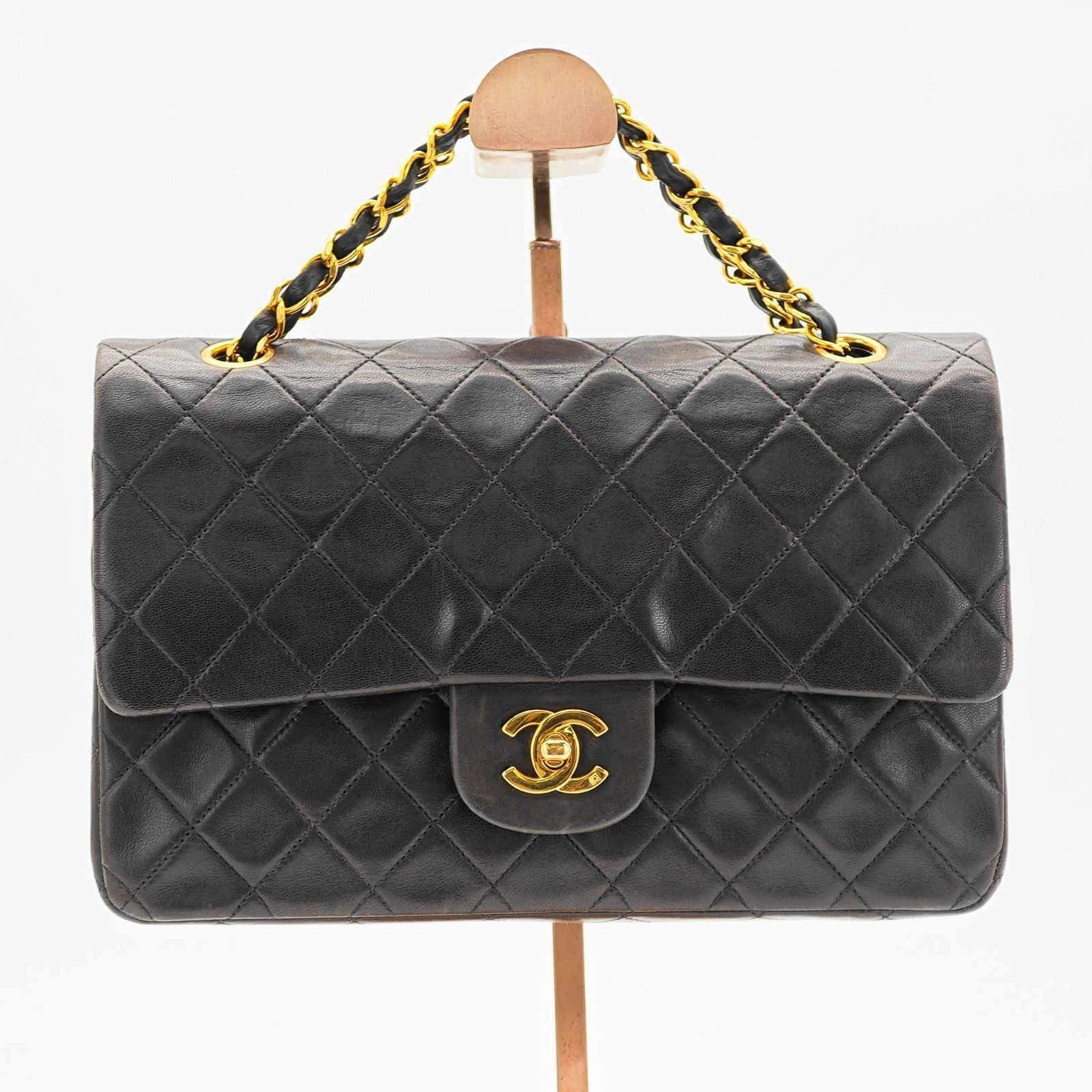 CHANEL Matelasse Chain Shoulder Bag 2way Flap Black Women's Men's