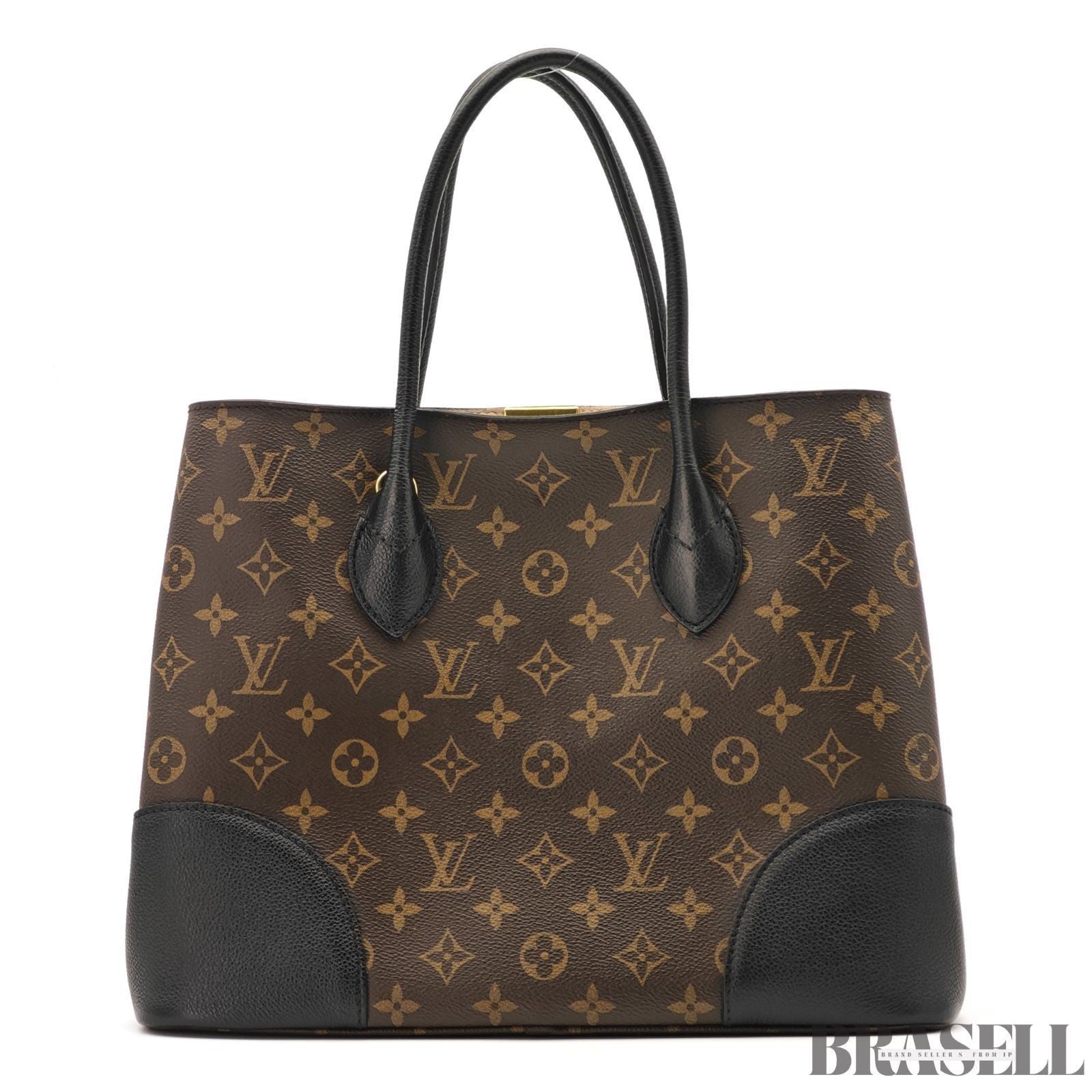 Louis Vuitton Flandrin M41595 2Way Handbag Shoulder Bag Trapezoid Brown Black