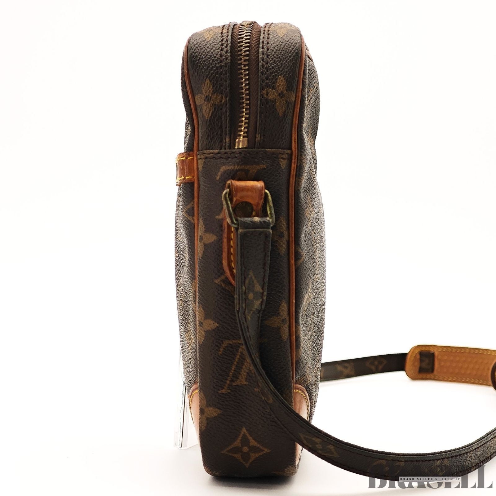 Louis Vuitton Monogram Danube M45266 SL8909 Shoulder Bag Small Vertical Brown