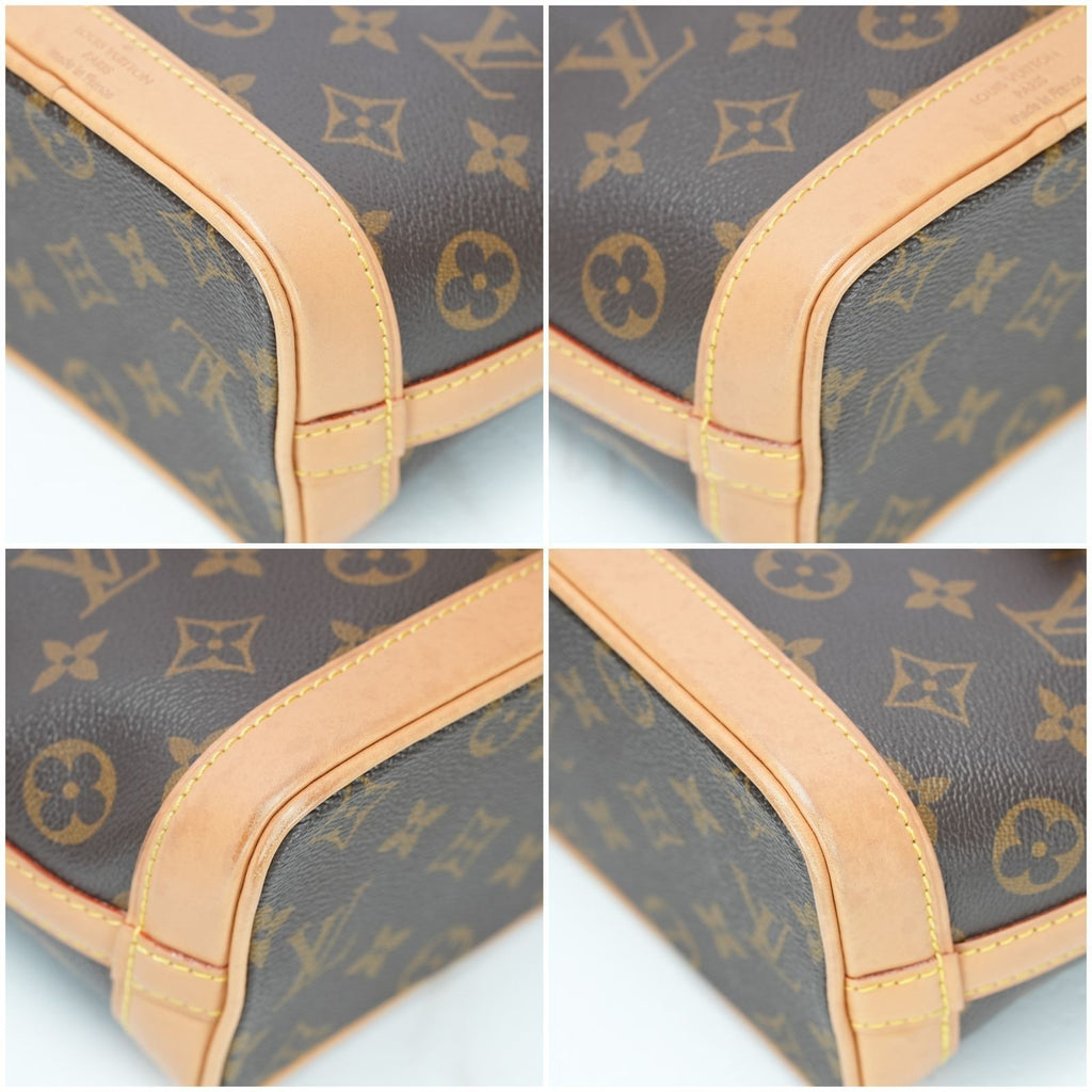 LOUIS VUITTON Nano Noe Monogram M81266 Handbag/Shoulder Bag/Bucket Bag Brown