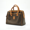 CELINE Macadam Handbag Mini Boston Bag Brown Women's