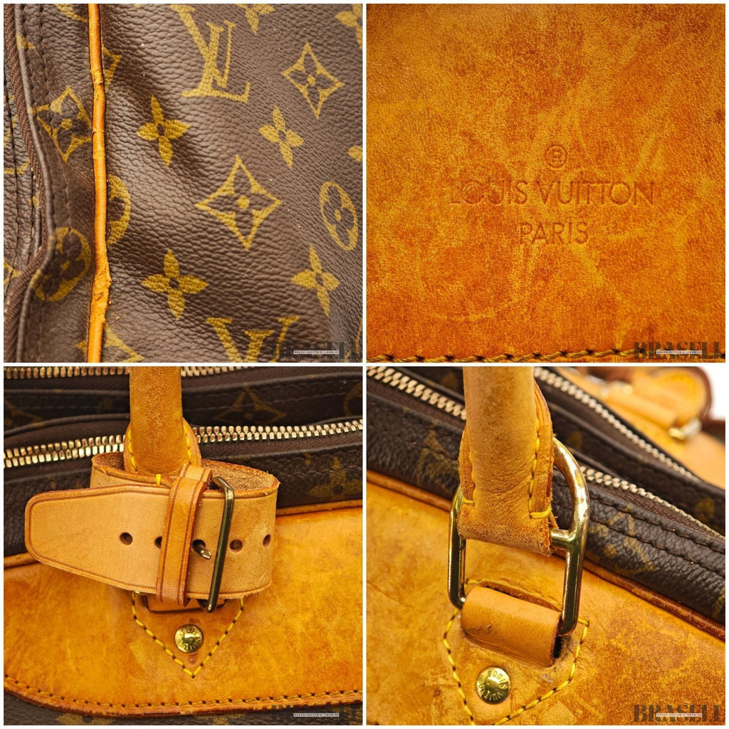 Louis Vuitton Monogram Alizé 24H M41399 Handbag Large Capacity Boston Bag Brown