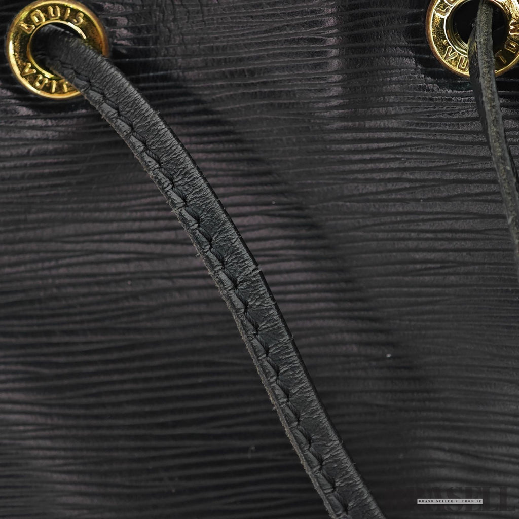 Louis Vuitton Epi Noé Noir M59002 Bucket Shoulder Bag Handbag Black Epi Leather