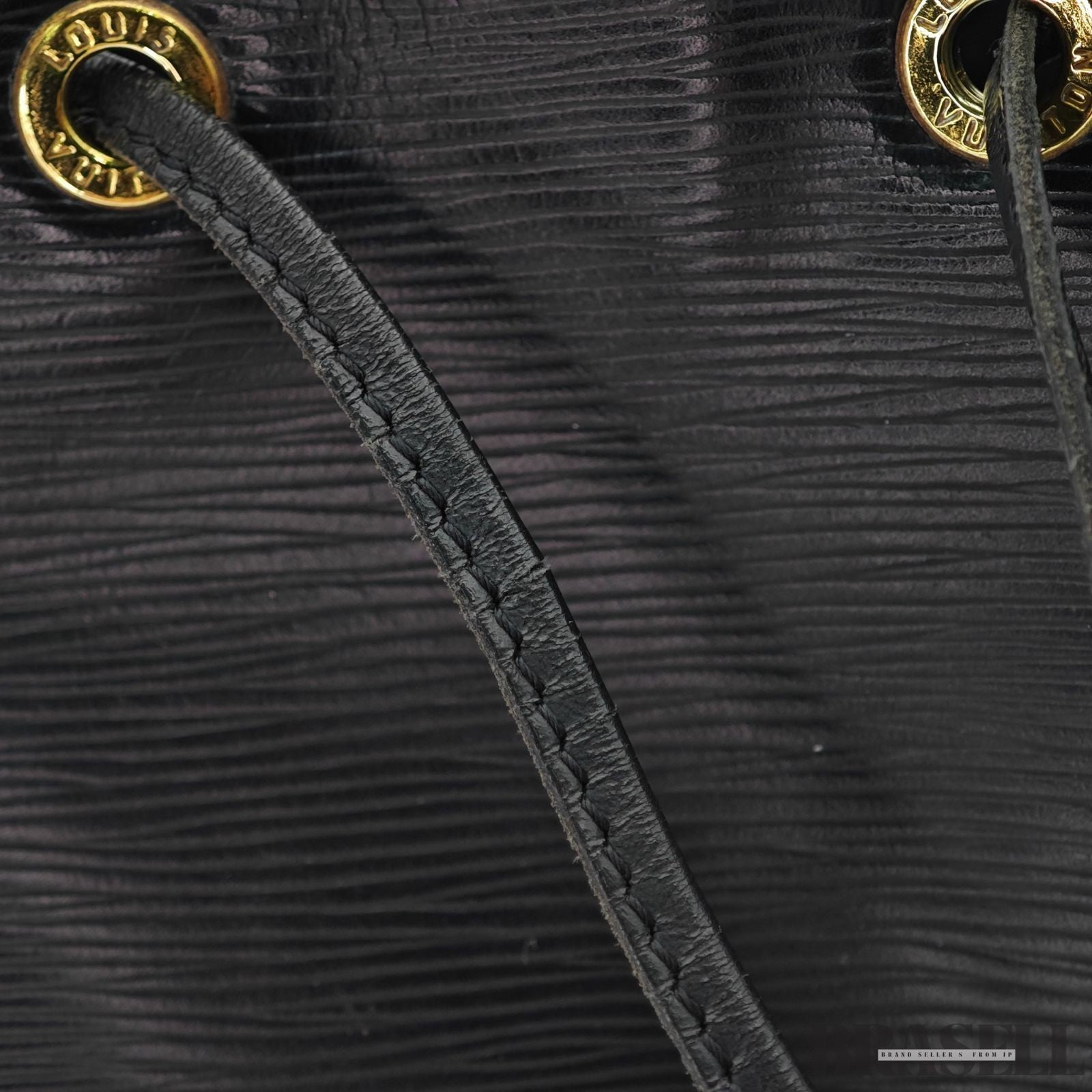 Louis Vuitton Epi Noé Noir M59002 Bucket Shoulder Bag Handbag Black Epi Leather