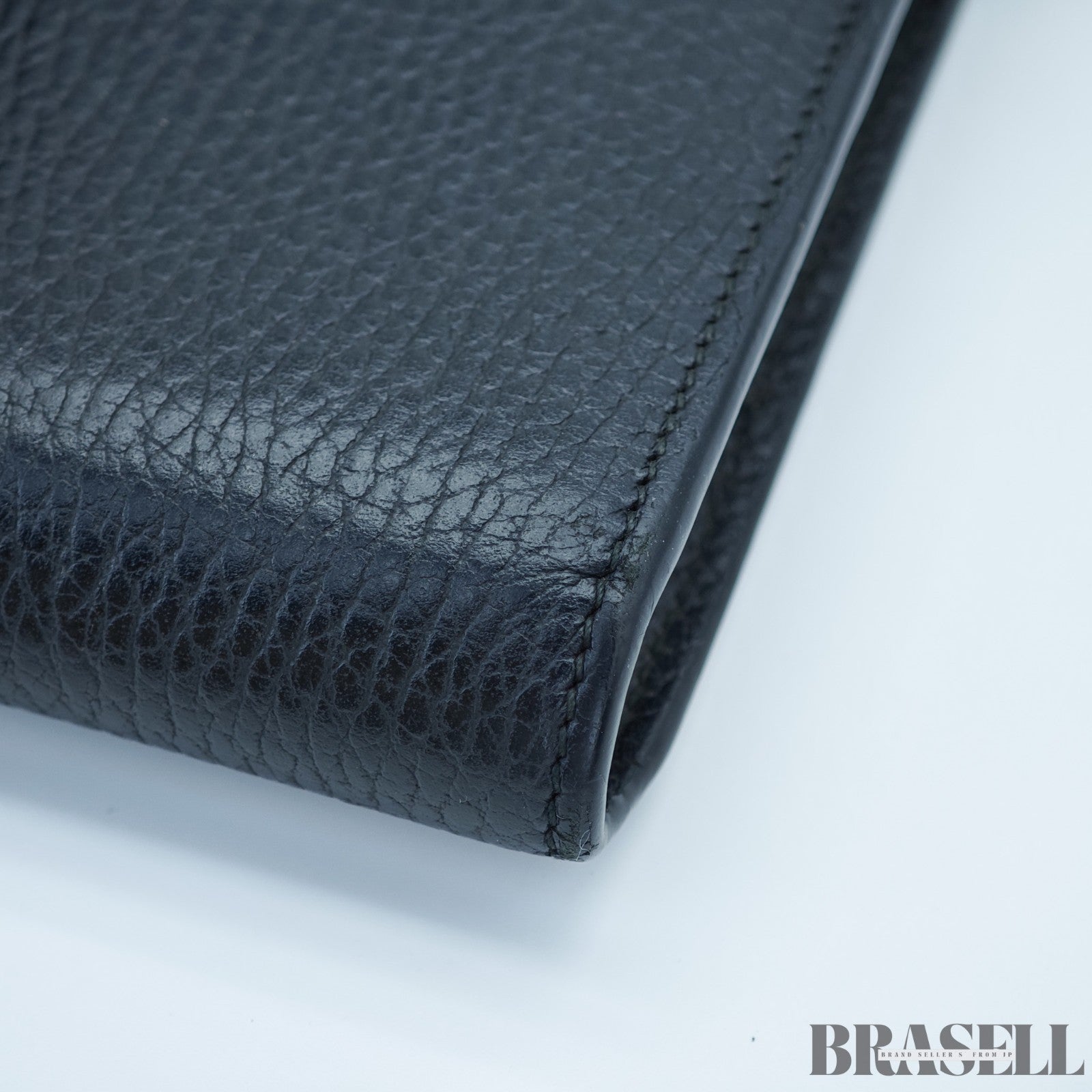 GUCCI Dionysus Tiger Head Chain Wallet 401231 Leather Black