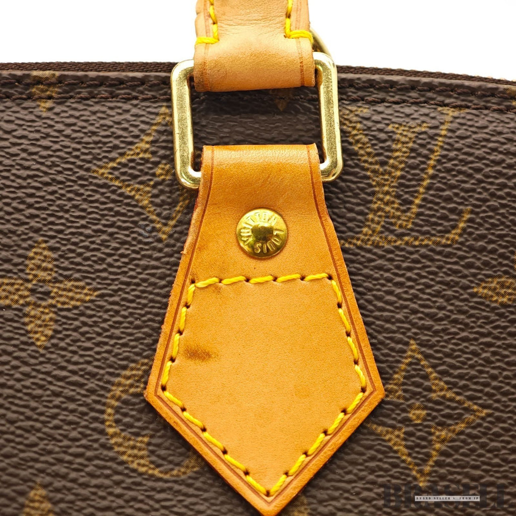 Louis Vuitton Alma PM M51130 Monogram Bag Handbag Coated Canvas Leather Brown
