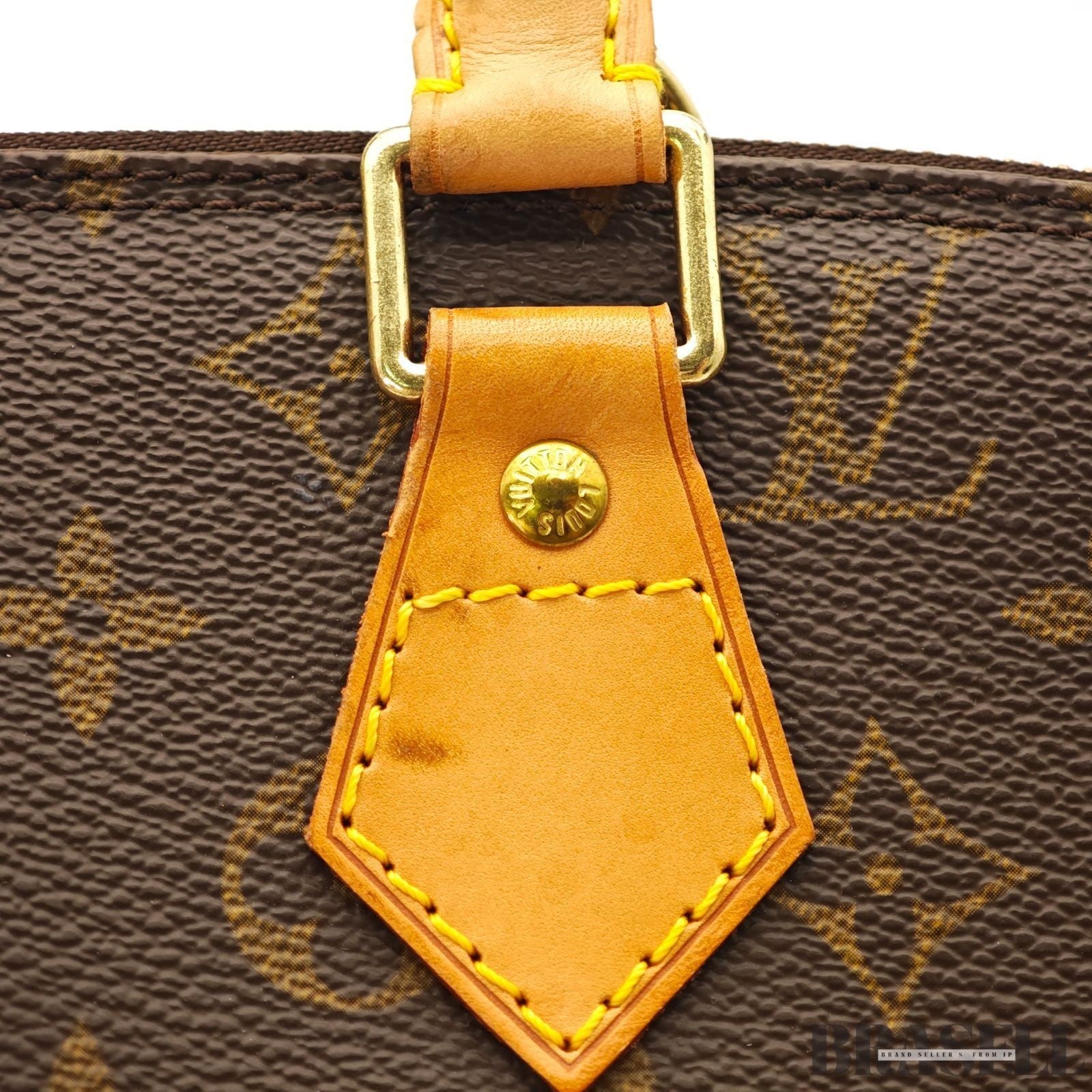 Louis Vuitton Alma PM M51130 Monogram Bag Handbag Coated Canvas Leather Brown