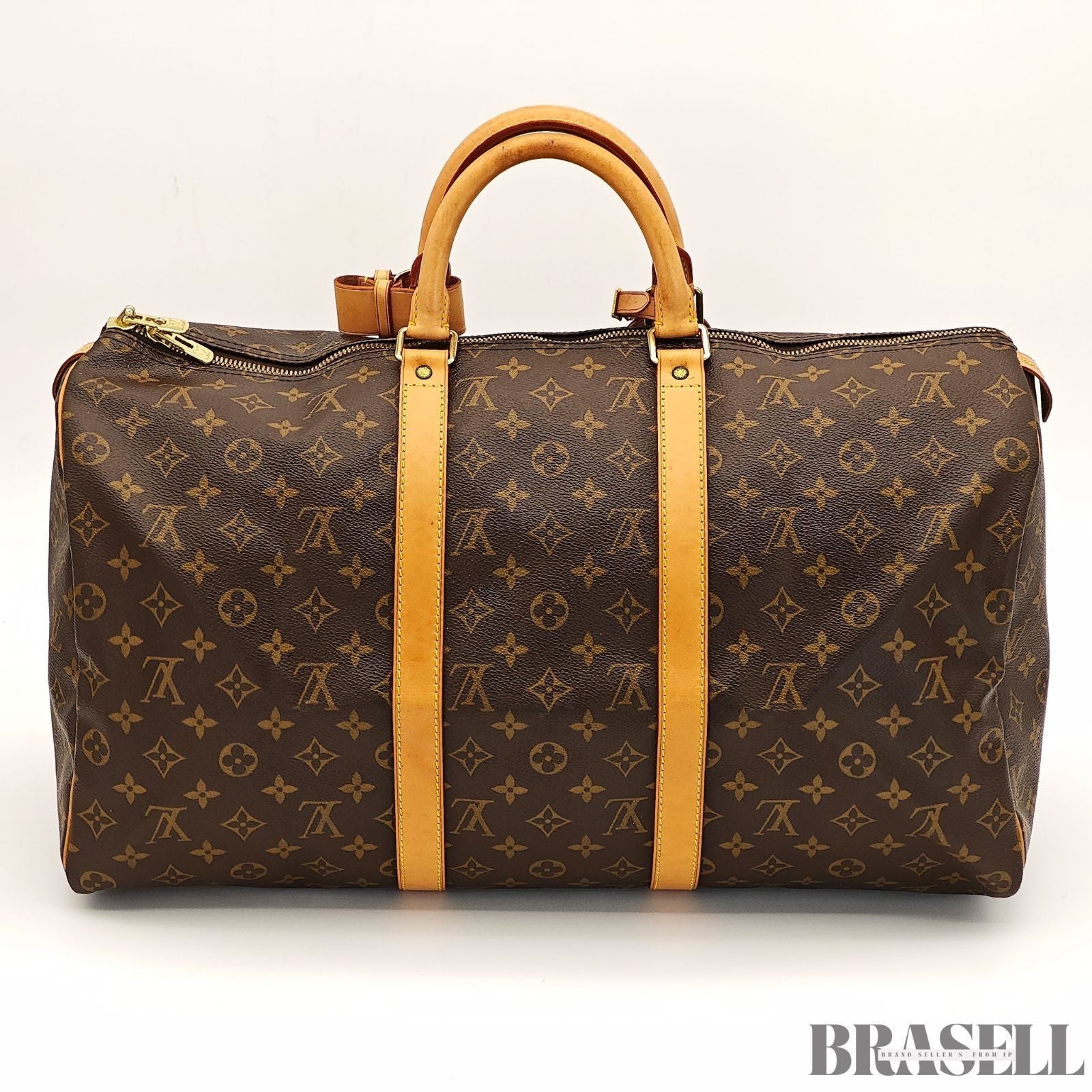 Louis Vuitton Monogram Keepall 50 M41426 Boston Bag Large Capacity Travel Brown