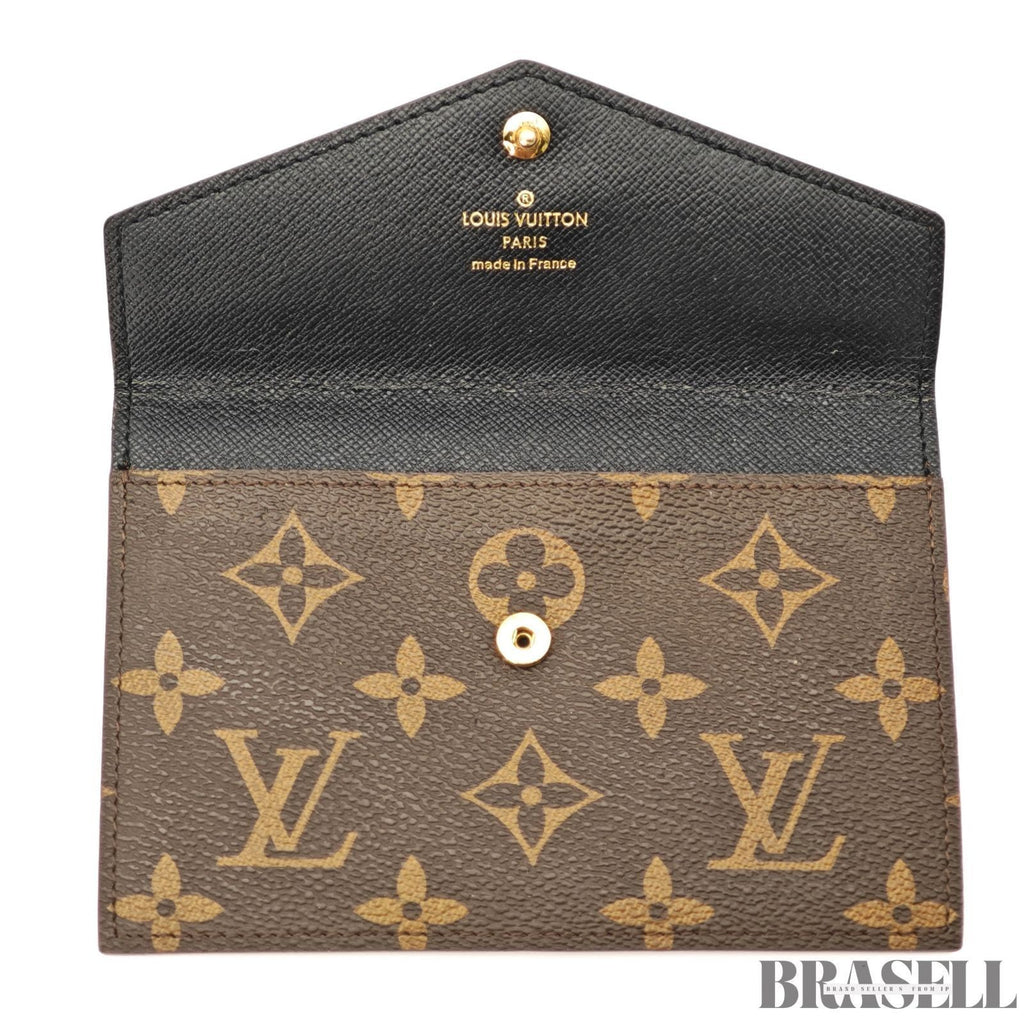 LOUIS VUITTON M60679 Monogram Daily Organizer Card Case Clutch Bag Wallet Brown