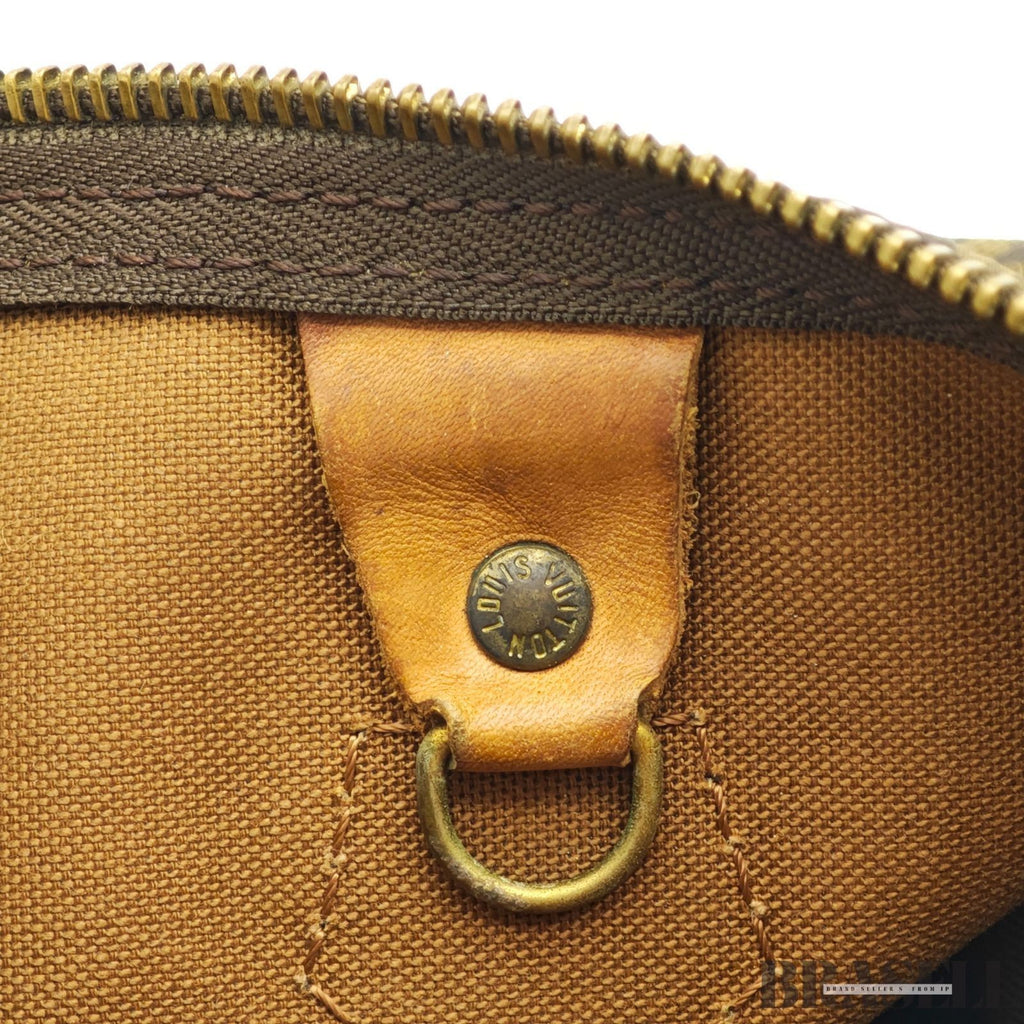 Louis Vuitton Speedy 30 M41526 Monogram Handbag Tote Bag Brown Woman