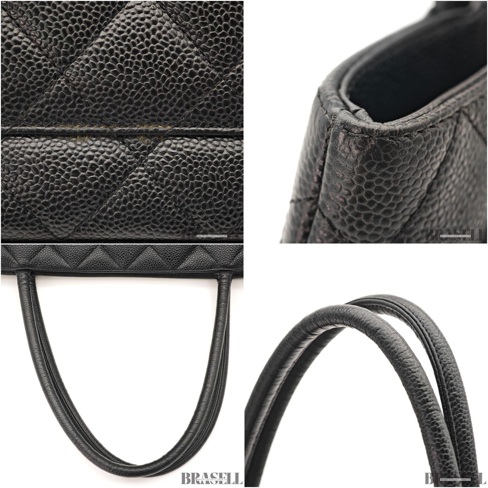 CHANEL Reissue Tote Bag Handbag Black Caviar Skin Women's With Guarantee Card