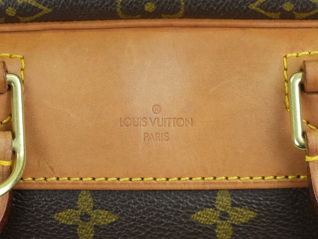 LOUIS VUITTON  Deauville Hand Bag Monogram Leather Brown M47270 LV