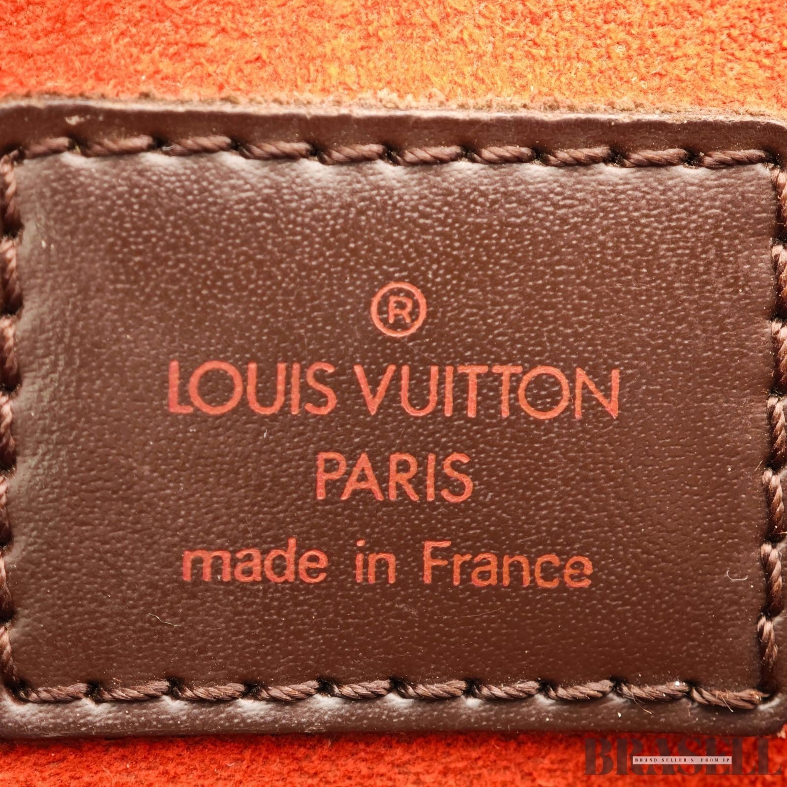 LOUIS VUITTON Saria ORIENTAL Hand Bag N51282 Damier Canvas Leather Ebene Brown