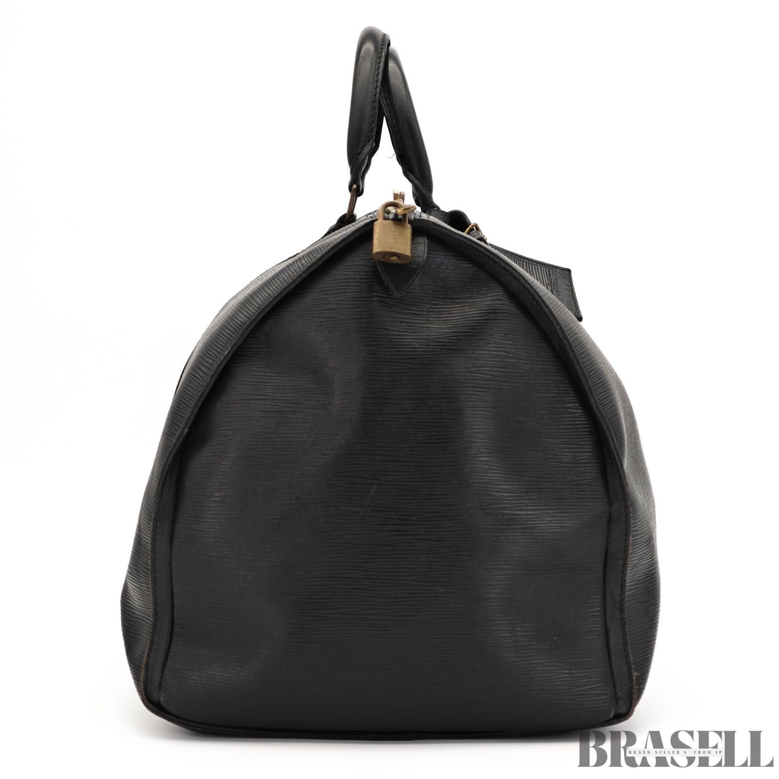 Louis Vuitton Epi Keepall 55 Boston Bag M59152 Black Large Travel Unisex