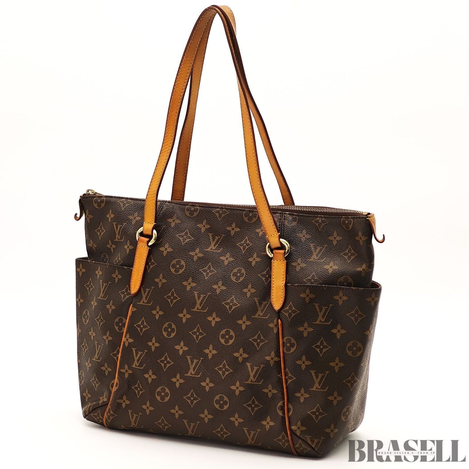 LOUIS VUITTON Totally MM M41015 Monogram Canvas Shoulder Bag Tote Bag Brown
