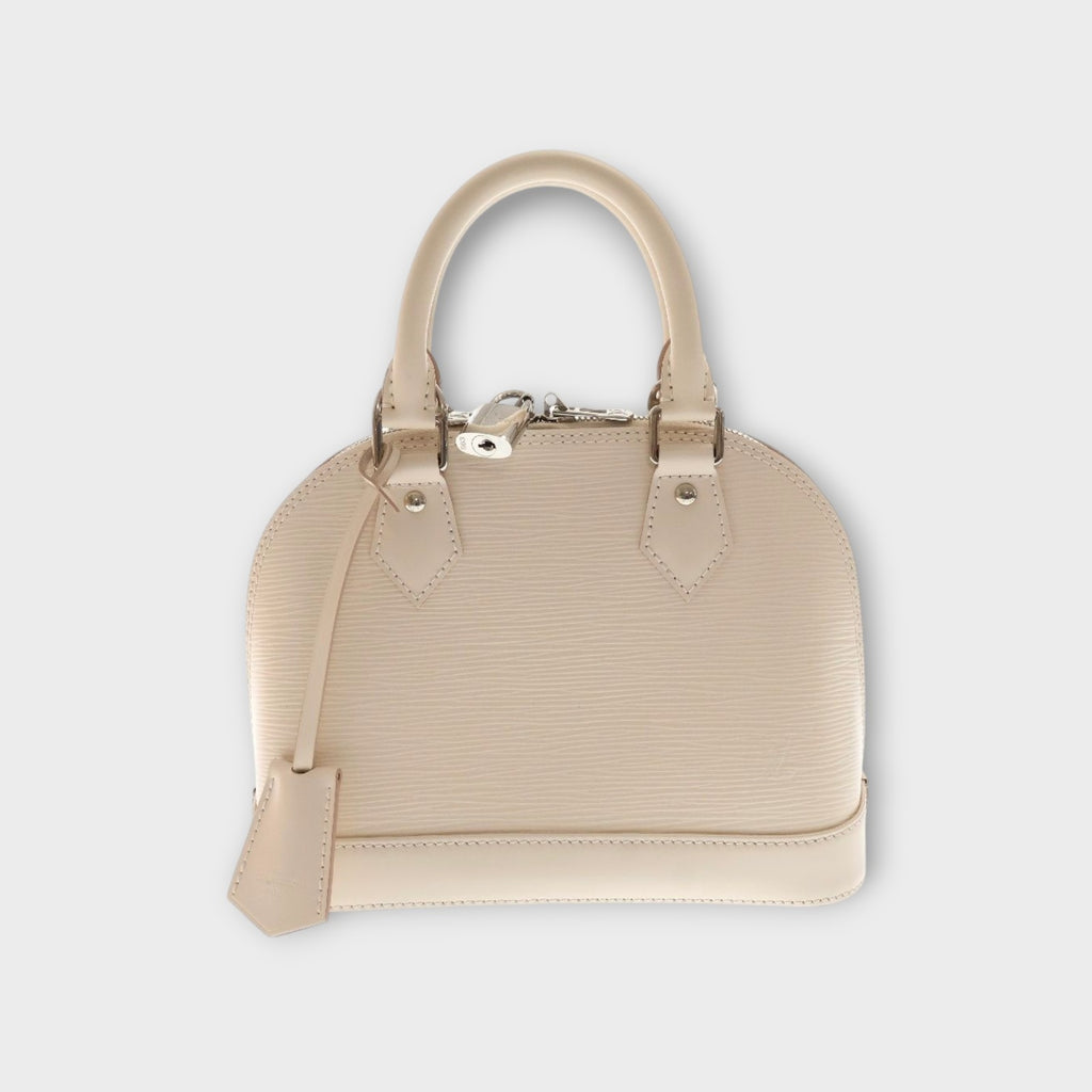 LOUIS VUITTON Epi Alma BB 2Way Leather Shoulder Bag White M58706