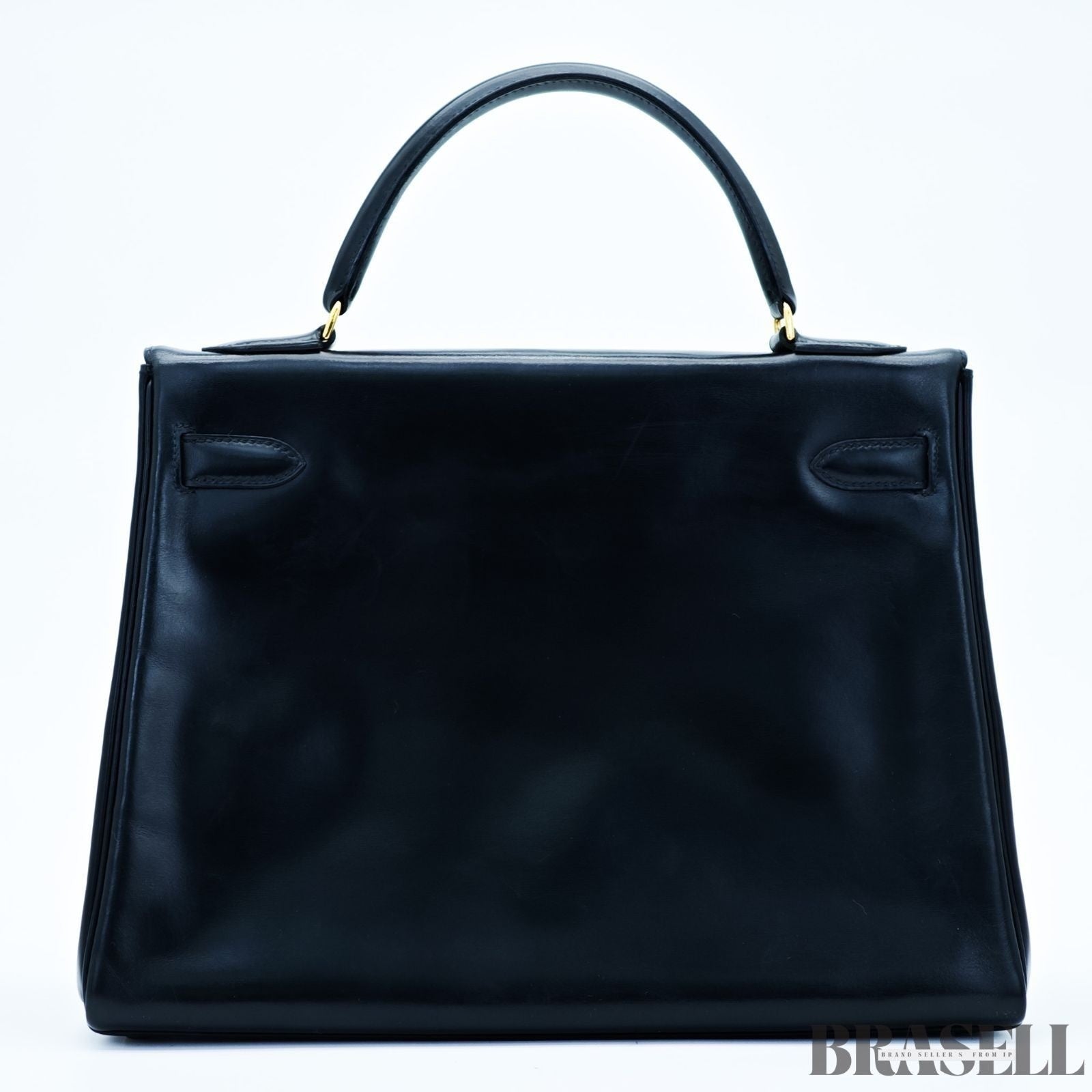 Borsa Hermès Kelly 32 borsa borsetta nera donna hardware oro con scatola e...