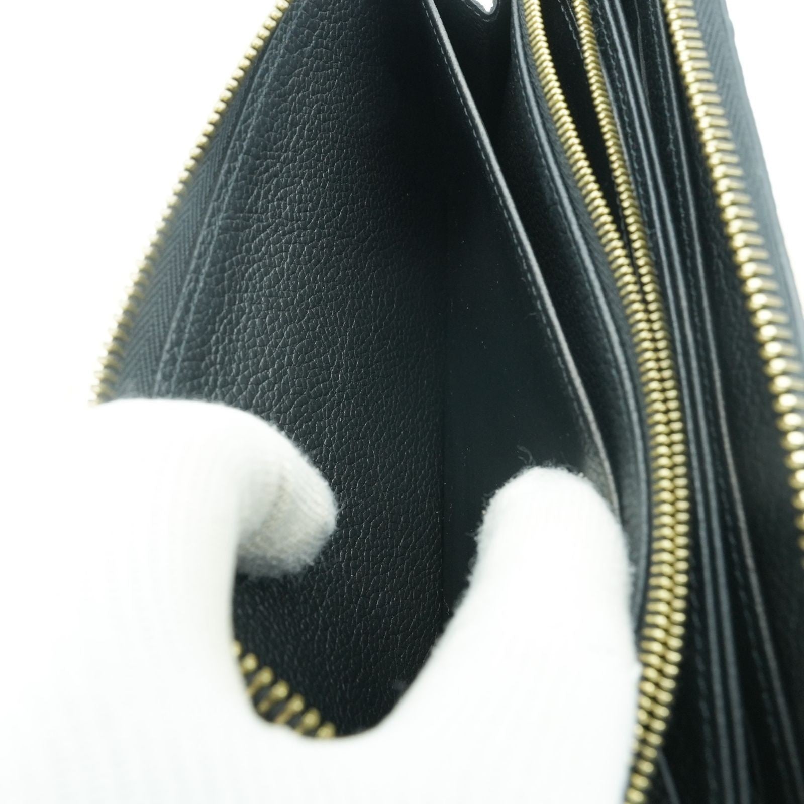 LOUIS VUITTON Empreinte Giant M69698 Long Wallet Zippy Wallet Black