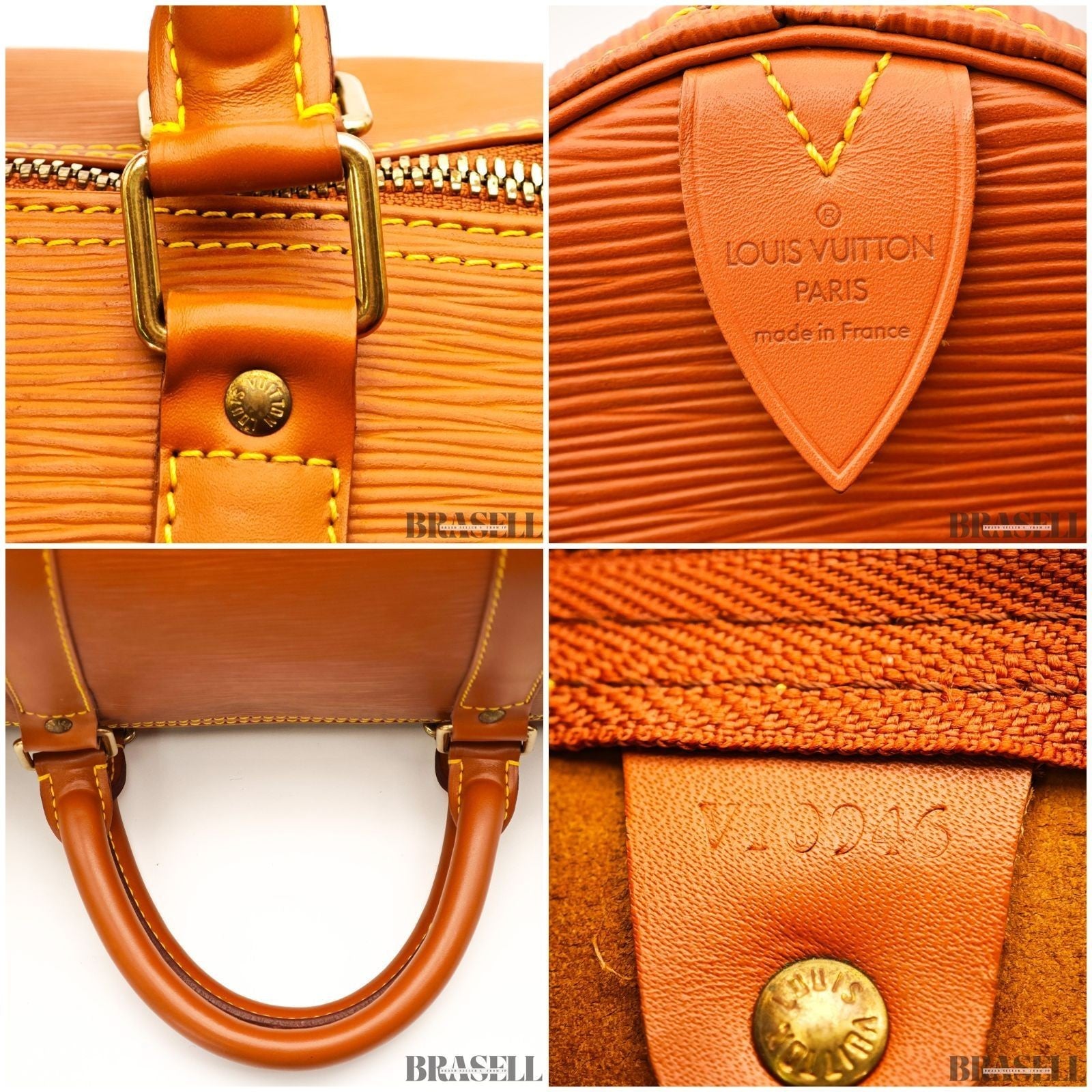 LOUIS VUITTON Epi Keepall 55 M42958 Zipangu Gold Boston Travel Bag Women’s