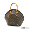 Louis Vuitton Ellipse PM M51127 Monogram Canvas Handbag Brown Woman