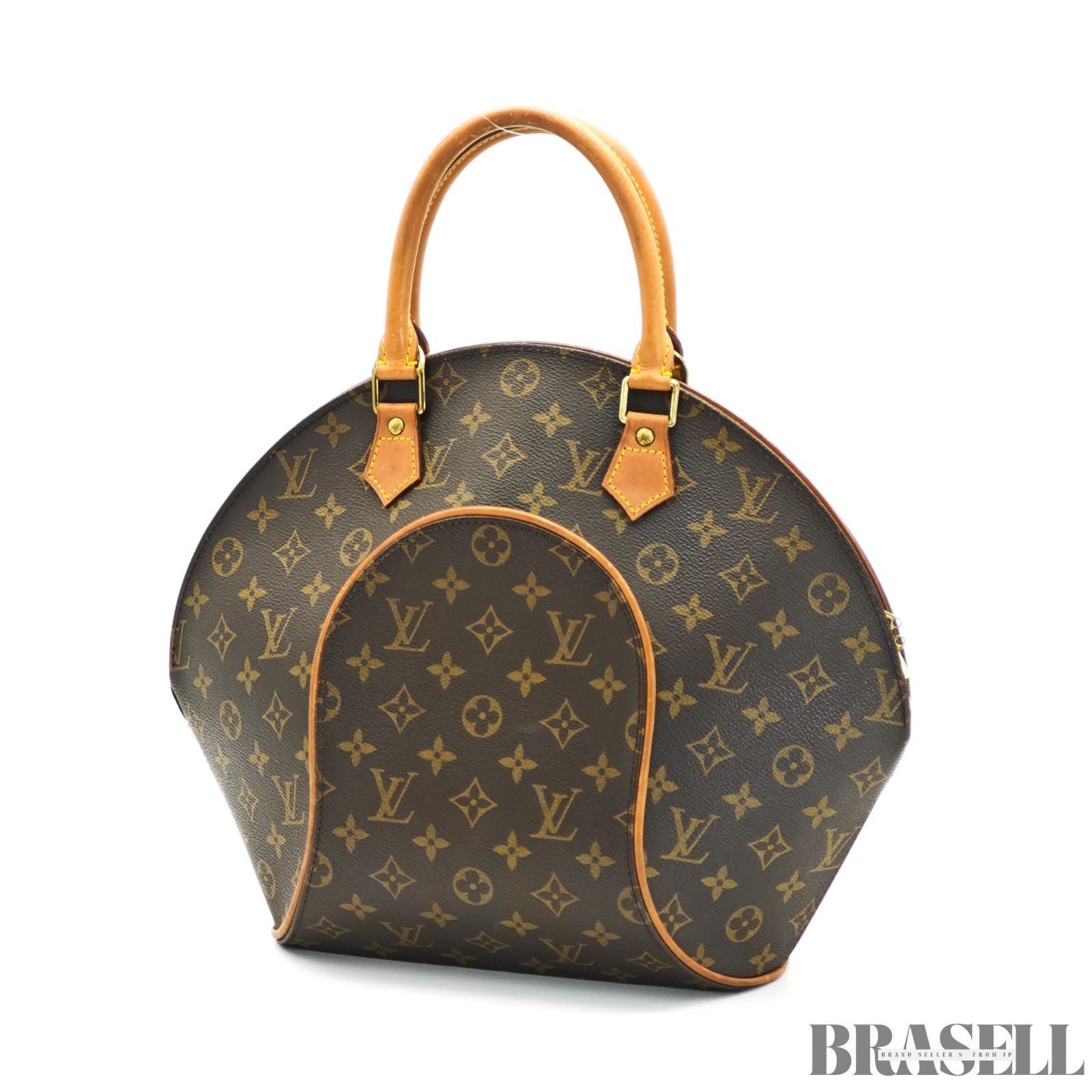Louis Vuitton Ellipse PM M51127 Monogram Canvas Handbag Brown Woman