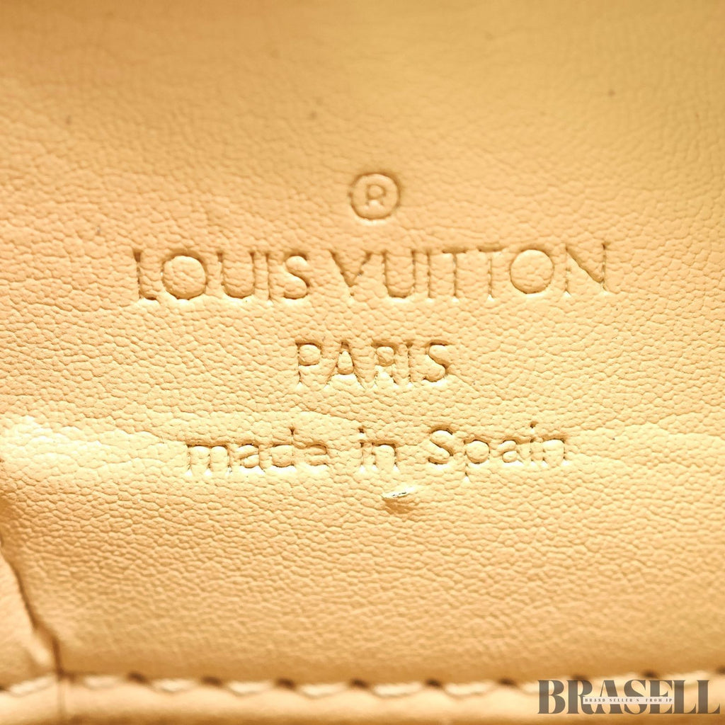 Louis Vuitton Vernis Houston M91340 Tote Bag Patent Leather Large Capacity Gold
