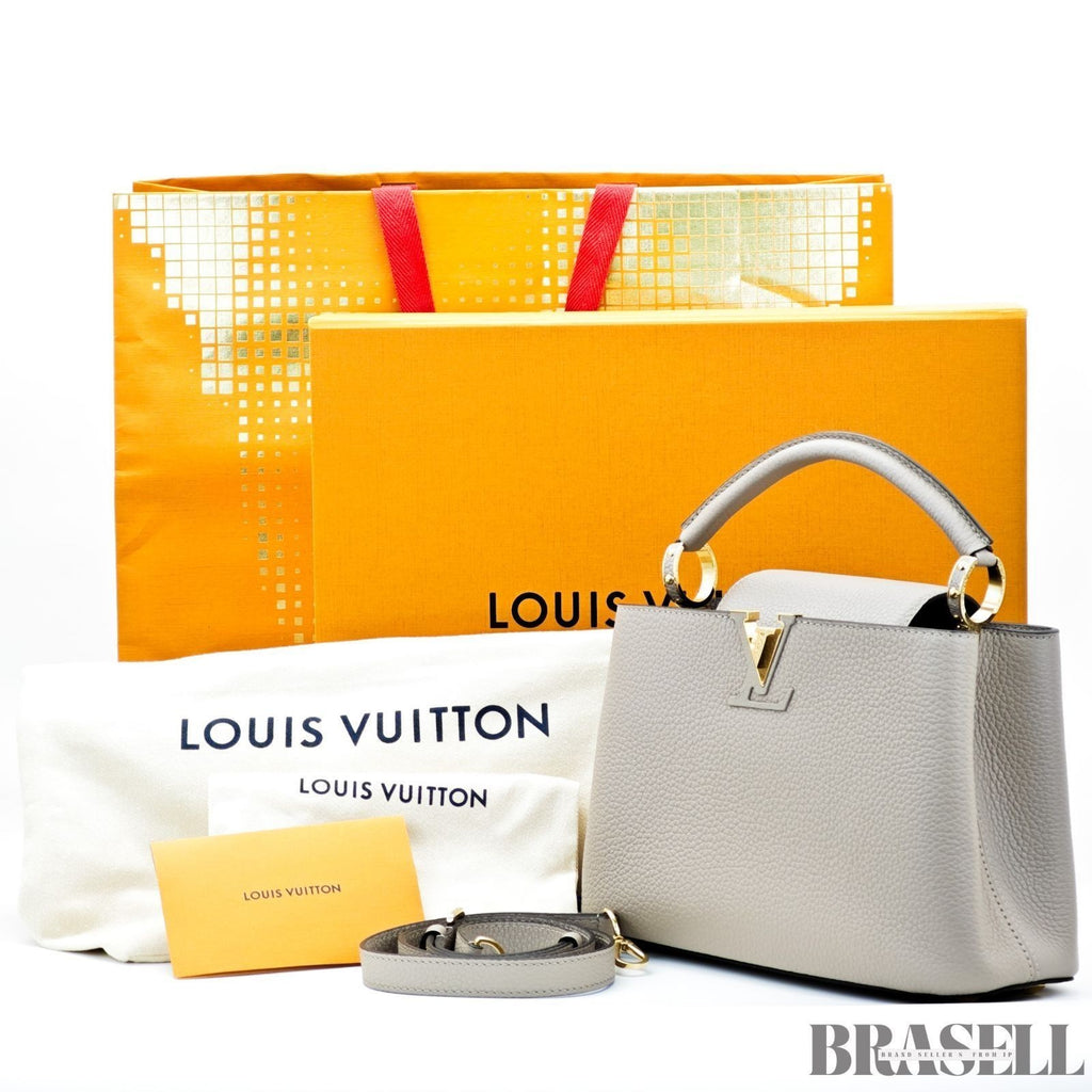Louis Vuitton Capucines BB Handbag M94634 Galet Greige Woman