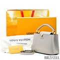 Louis Vuitton Capucines BB Handbag M94634 Galet Greige Woman