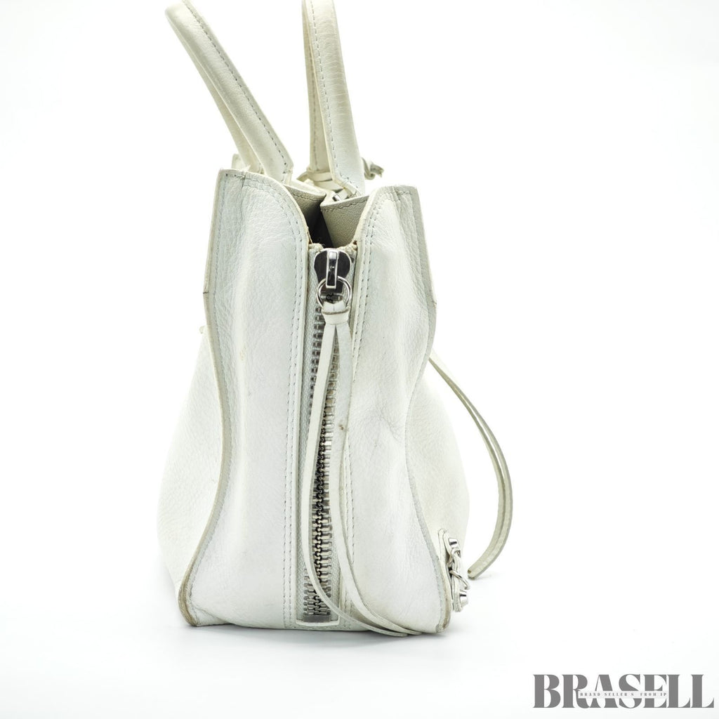 BALENCIAGA 2-Way Handbag Shoulder Bag Paper A4 370926 Ivory Women's