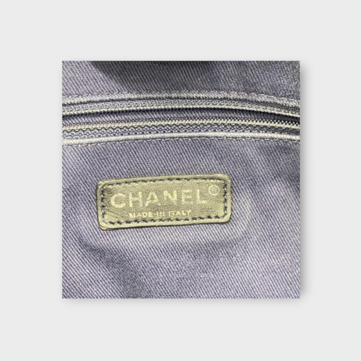 CHANEL Deauville Line Medium Tote Shoulder Bag Logo Coco Mark Chain Shoulder