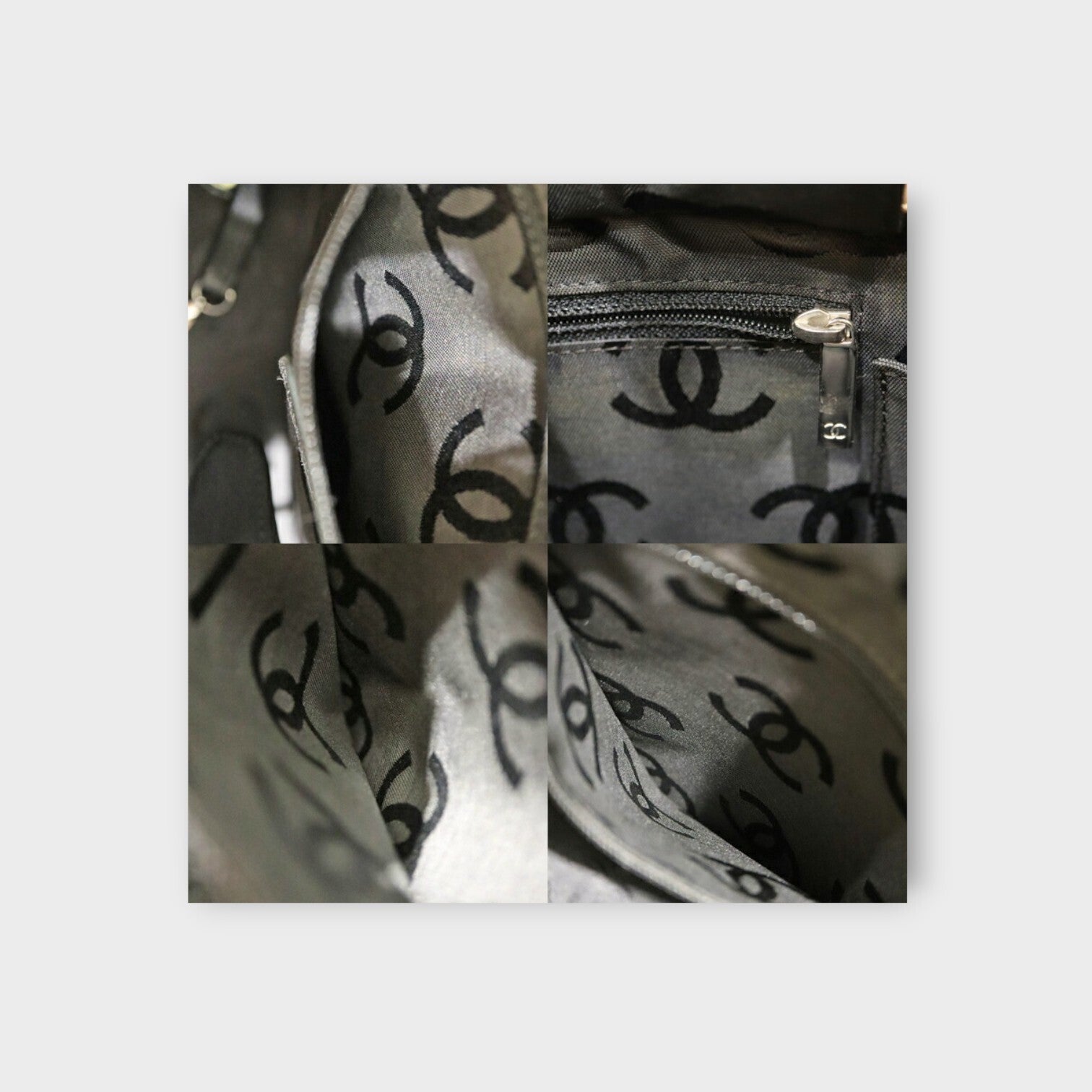 CHANEL A25167 Cambon Line Tote Bag Handbag Black Beige Leather Woman 【B】