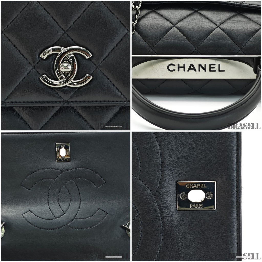 Chanel Borsa a tracolla con patta con manico superiore A92236 Y60767 94305...