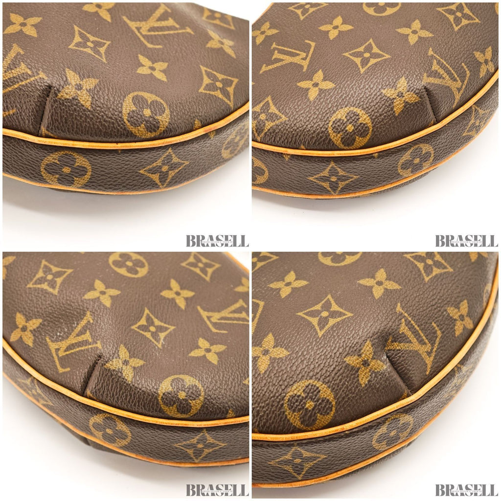 Louis Vuitton Monogram Croissant MM M51510 Bag Handbag Crescent Brown