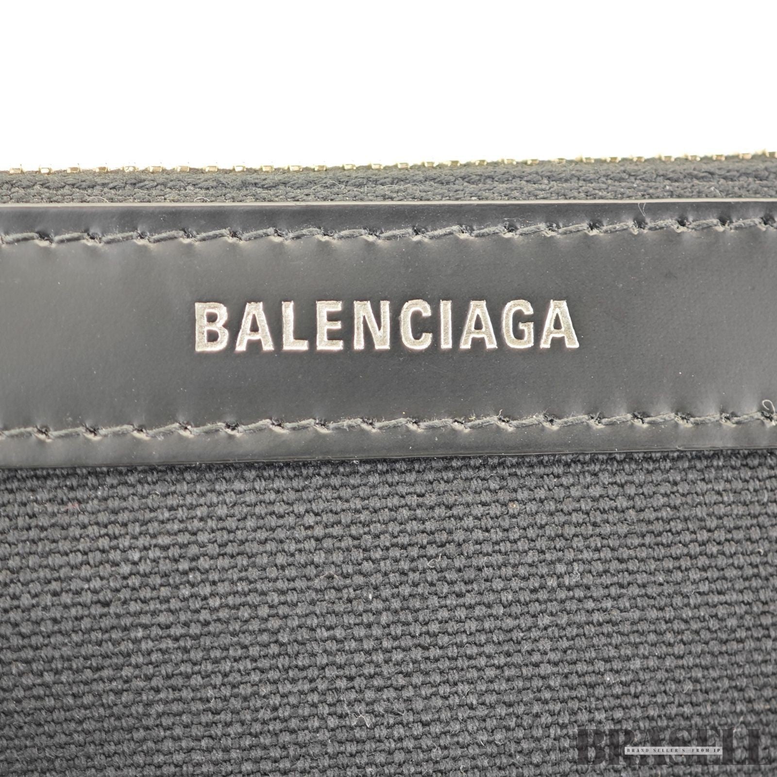 BALENCIAGA Navy Cabas XS 390346-1000 Handbag/Shoulder Bag 2-Way Black