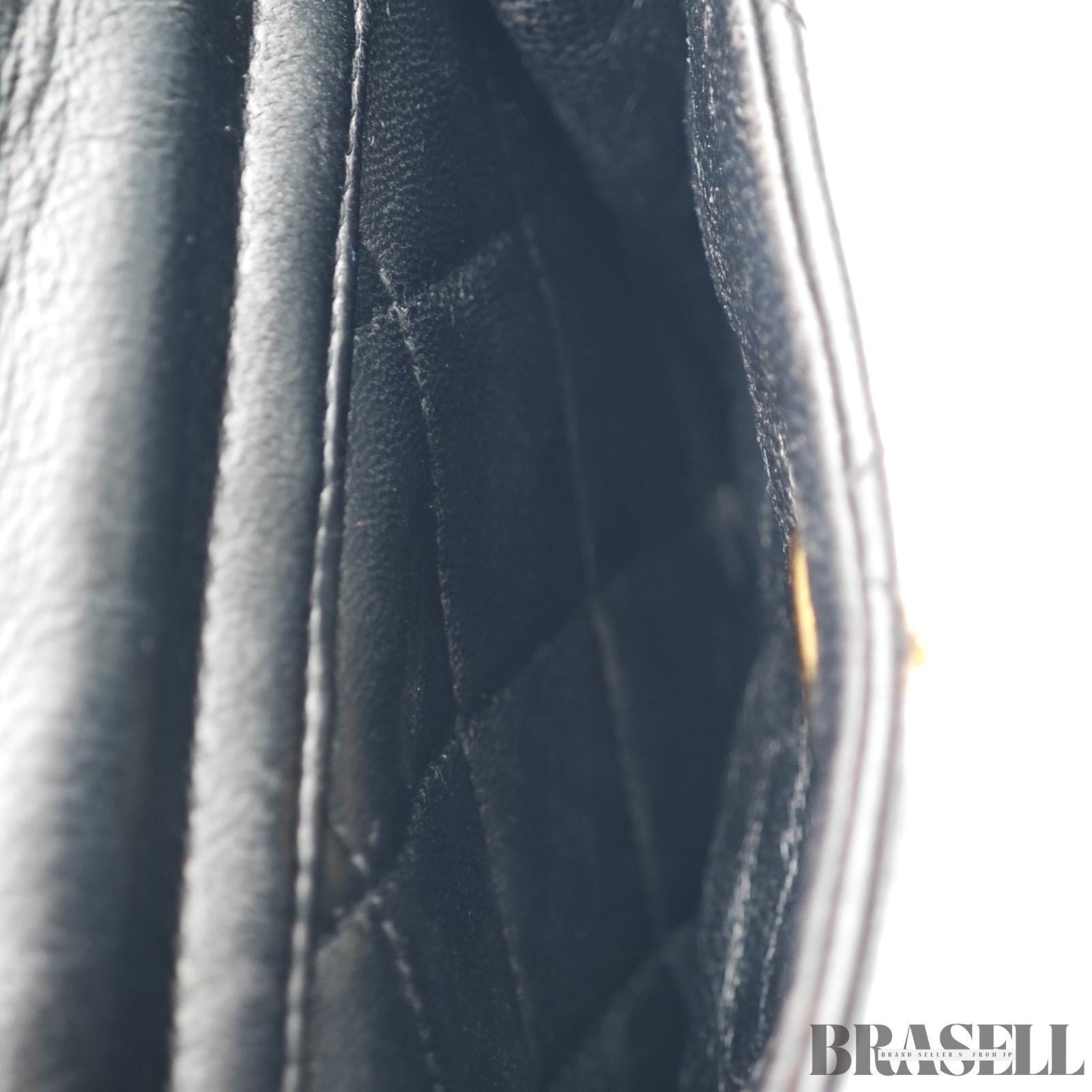 CHANEL Matelassé Black Backpack Bag Rucksack Flap Bag Lambskin