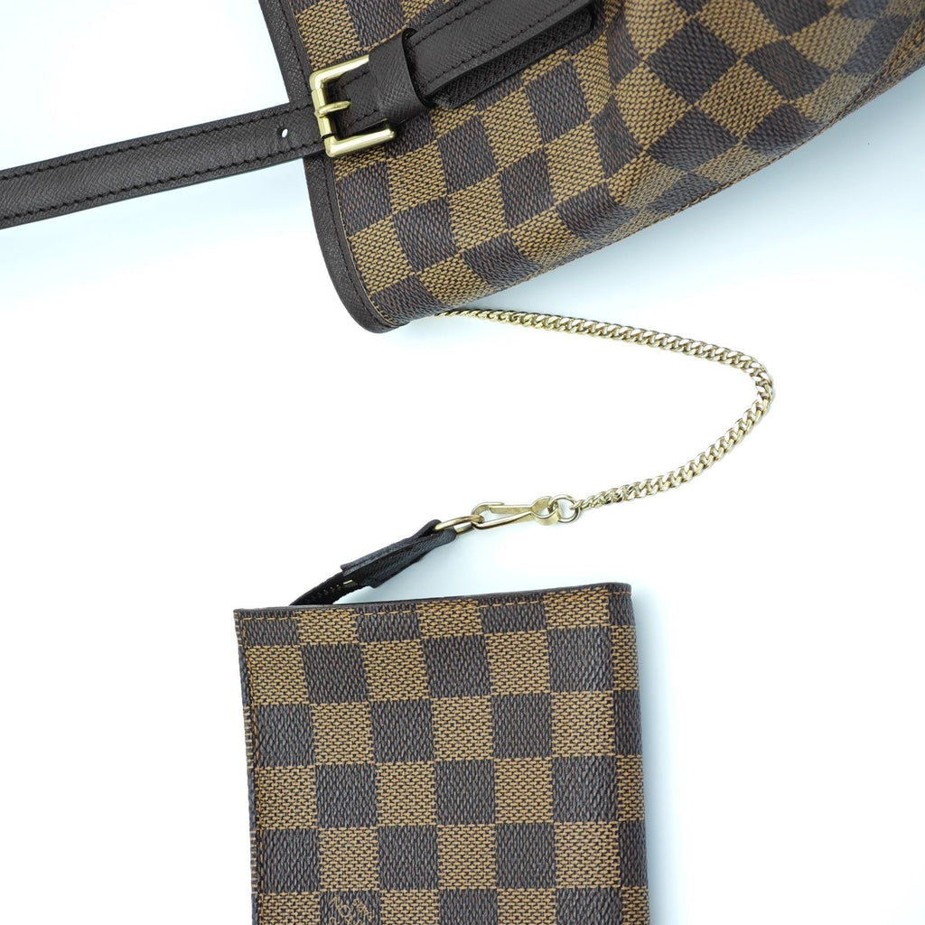 LOUIS VUITTON Damier Male Bucket Bag N42240 Tote Bag Bucket Bag Brown Women's