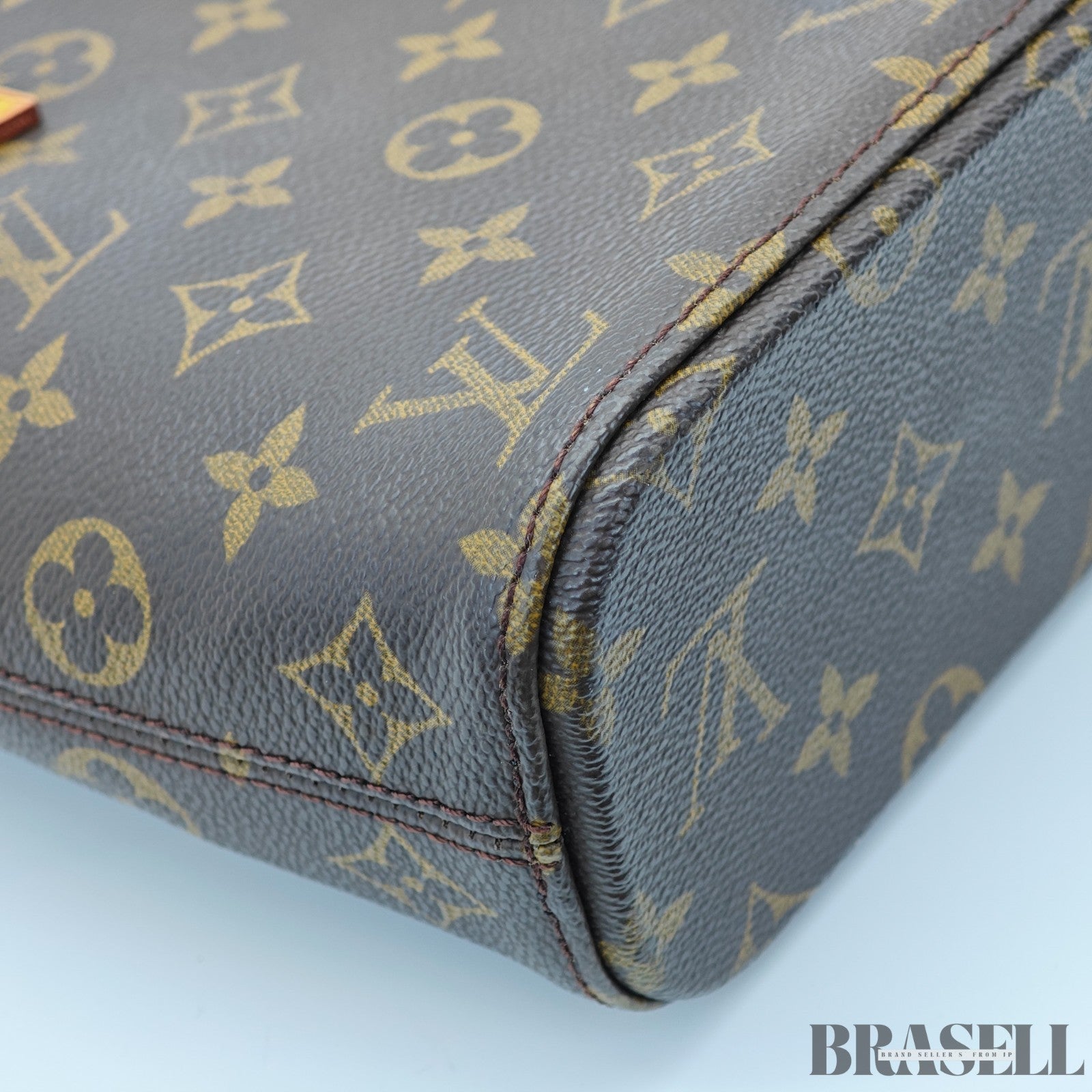 LOUIS VUITTON Vavin PM M51172 Monogram Handbag PVC-Coated Canvas Leather Brown