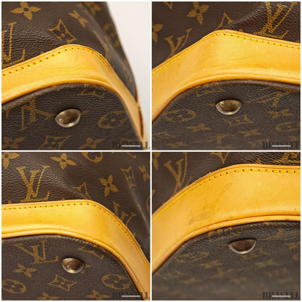 LOUIS VUITTON Monogram Canvas Leather Cruiser 45 Boston Bag M41137 Auth