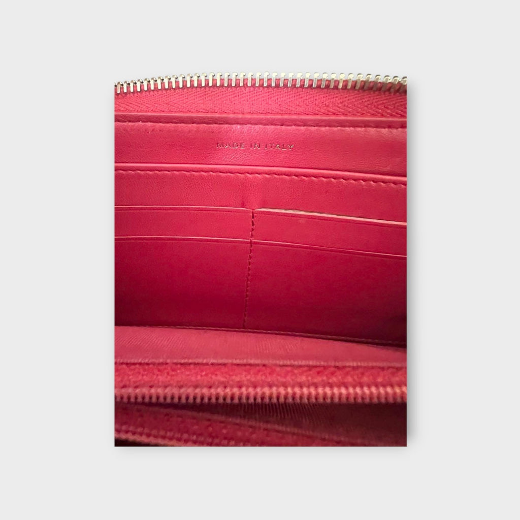 Chanel Matelassé L-Gusset Zip Around Wallet